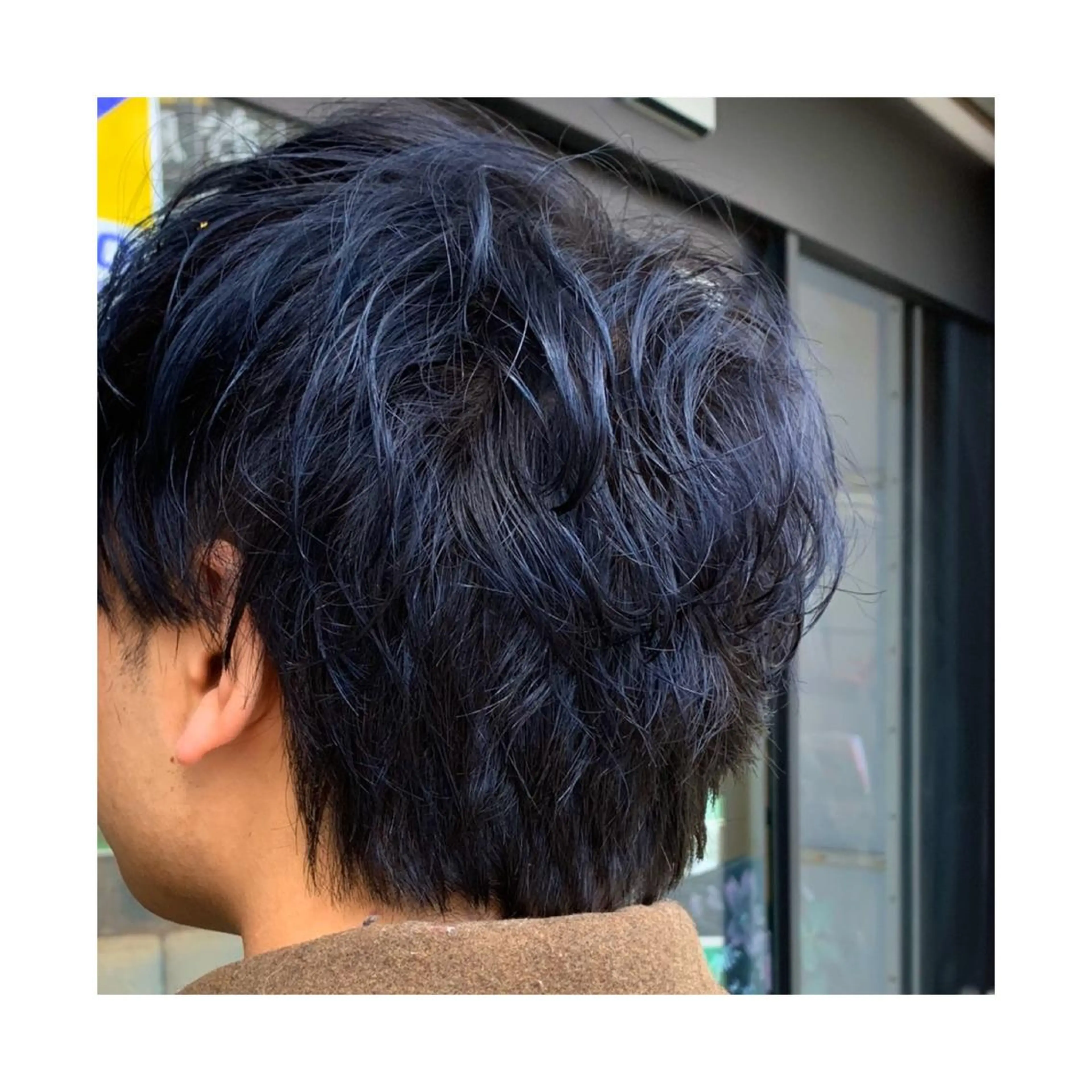 カラー メンズ ブルーカラー ネイビーカラー ヘアカラー 竹内 康浩のヘアスタイル