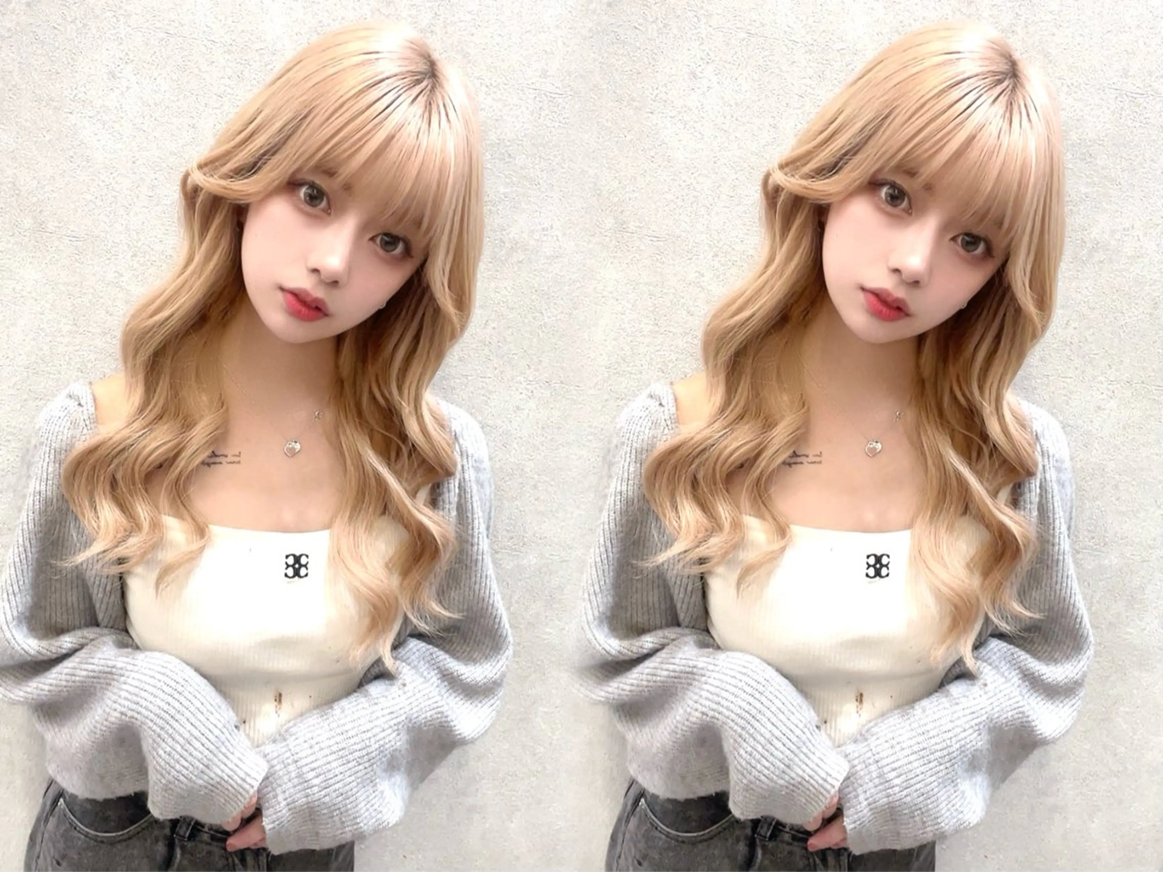 ロング 璃 音のヘアスタイル