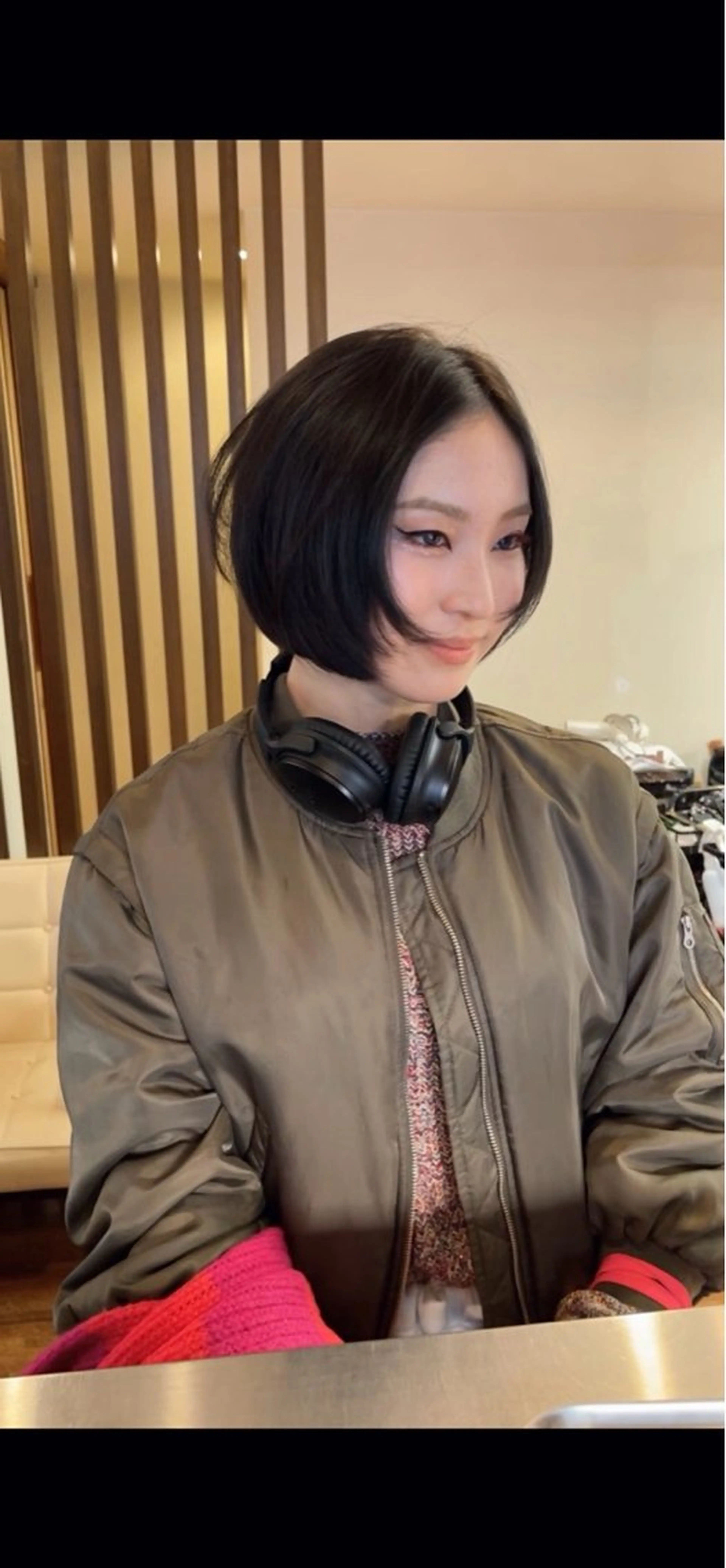 ショート カラー ボブレイヤー ボブ レイヤーカット カット ヘアカラー トリートメント 髪質改善ｶﾗｰ ｹｱﾌﾞﾘｰﾁ/ﾀﾑのヘアスタイル