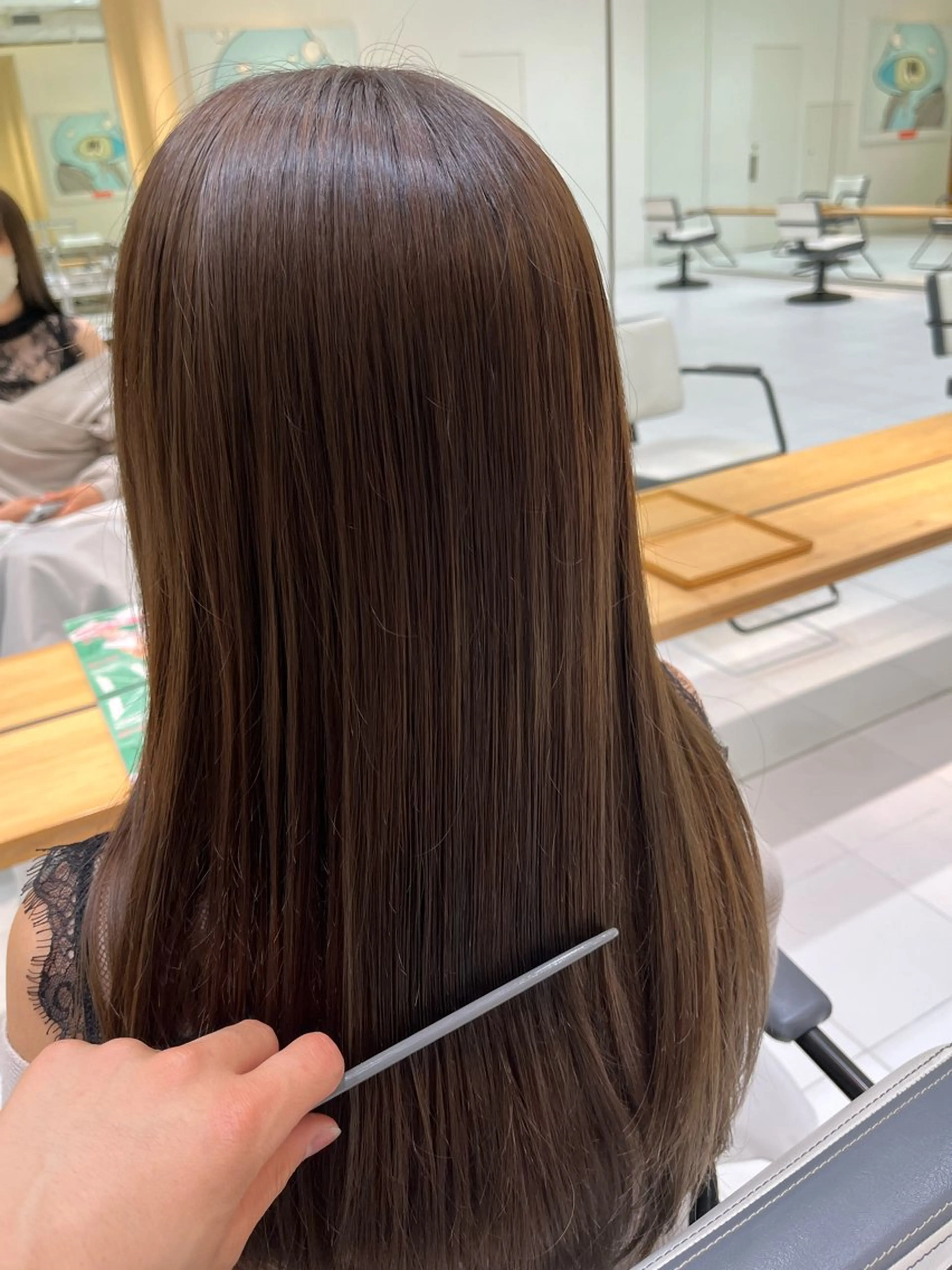 セミロング カラー Agu hair sora 飯田所属・米山 大空のヘアスタイル