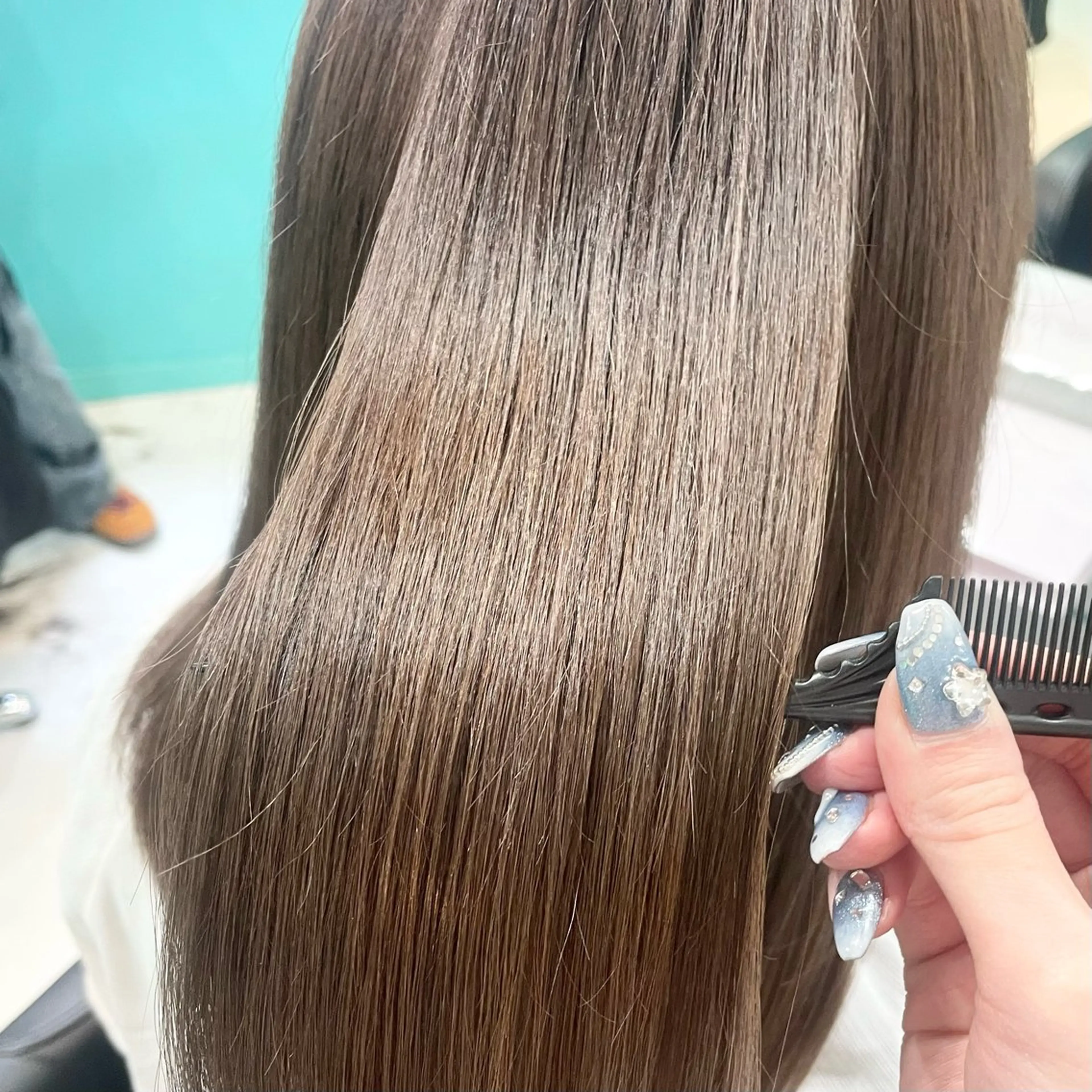 ロング カラー ベージュカラー ブラウンカラー ブラウンベージュ Natsuki‎🤍 透明感×艶カラー🫧のヘアスタイル