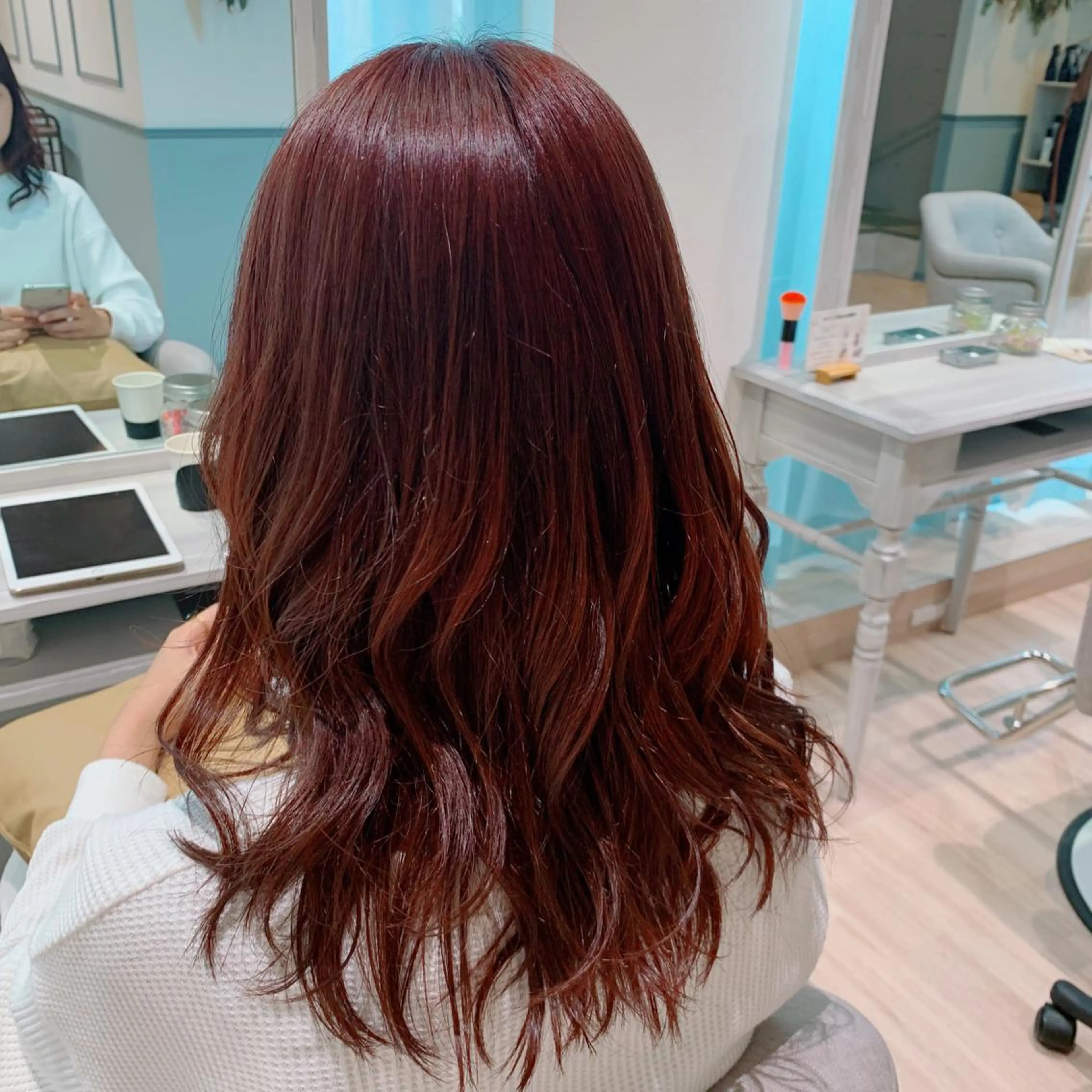 セミロング ヘアカラー トリートメント ayano ．のヘアスタイル