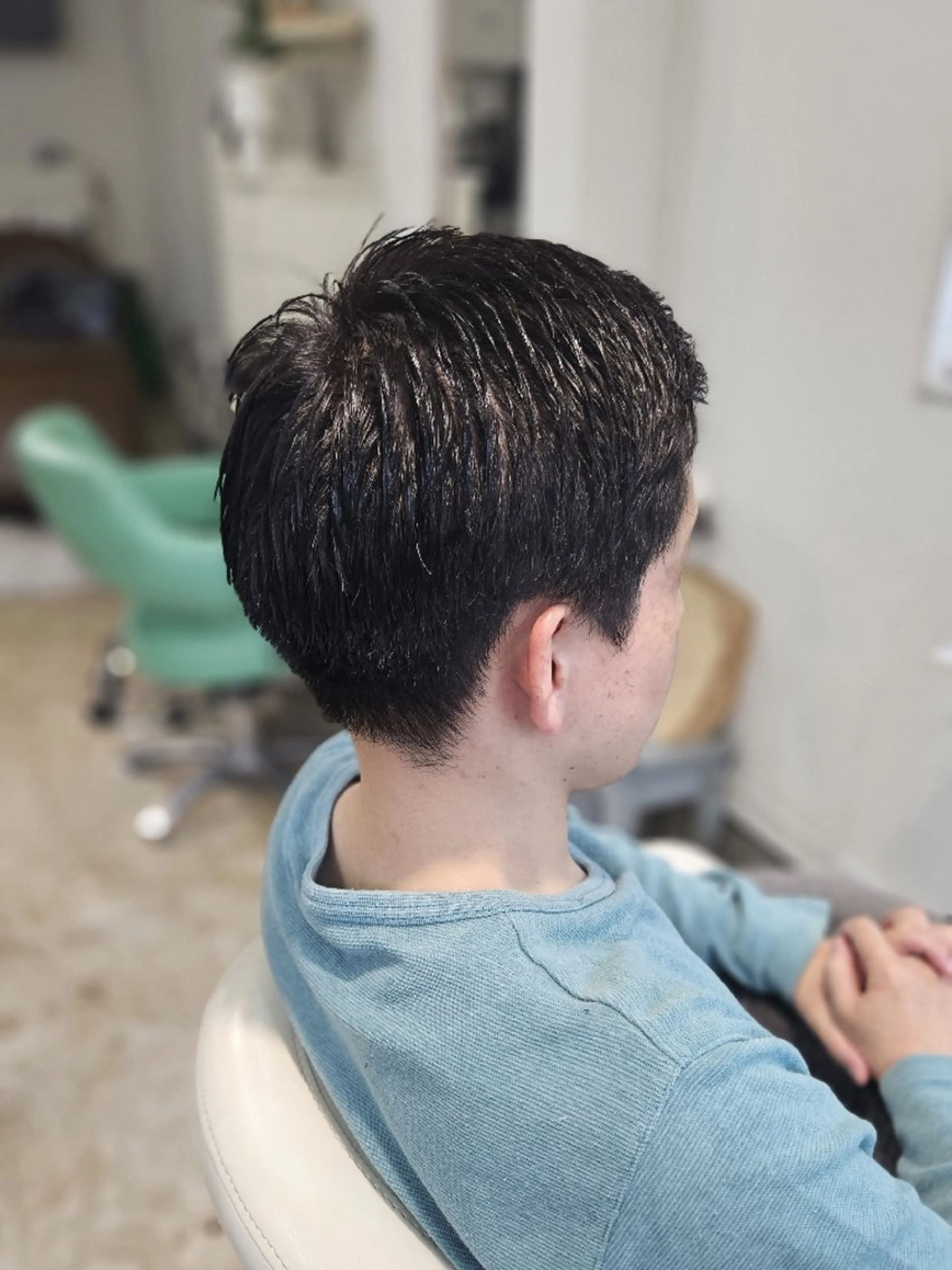 カラー メンズ ショート カット ヘアカラー Coppe pan所属・熊野 タイソンのヘアスタイル