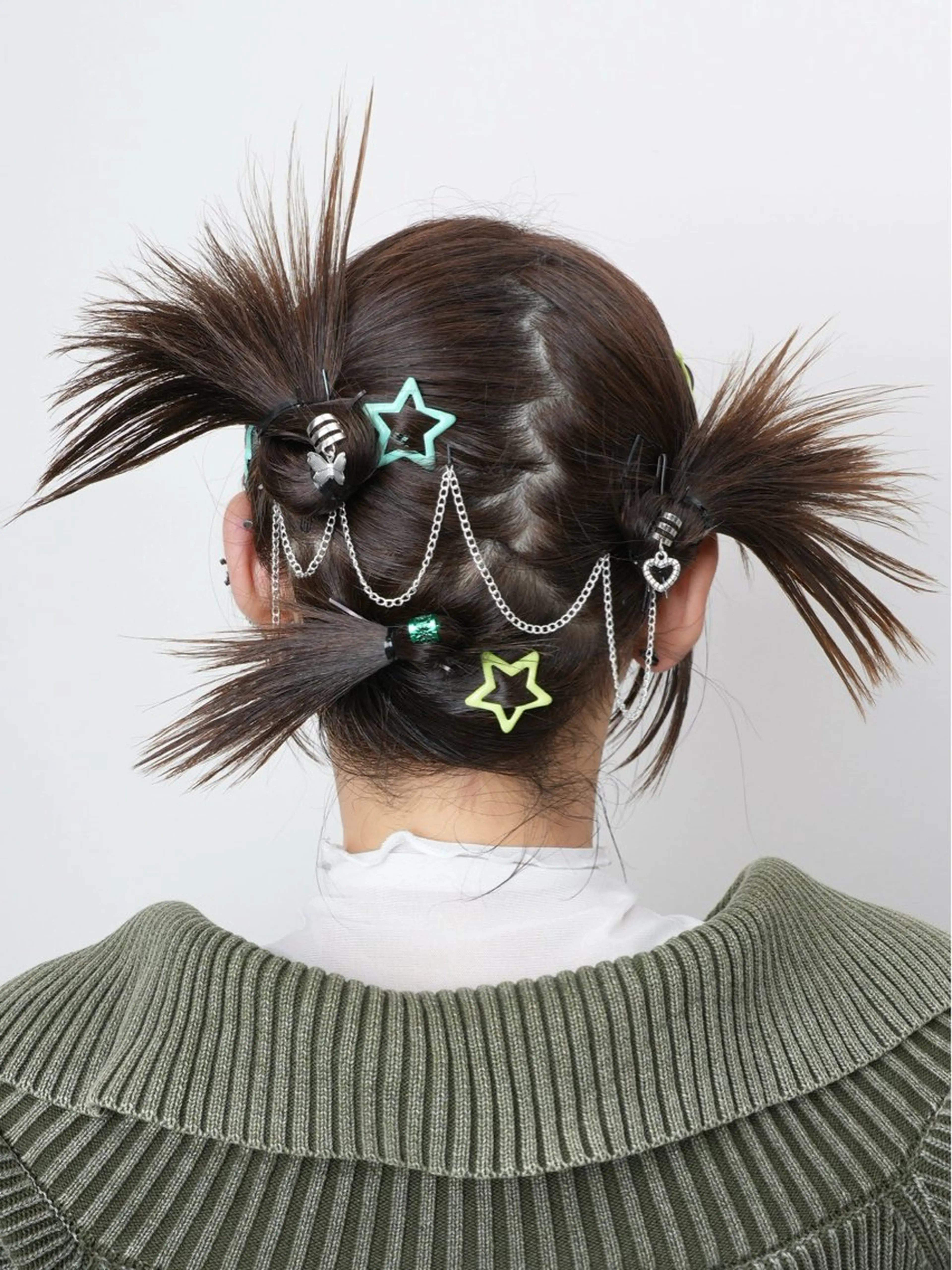 ショート ヘアアレンジ ヘアセット 推し活専用 【派手髪】飯野ゆかりのヘアスタイル