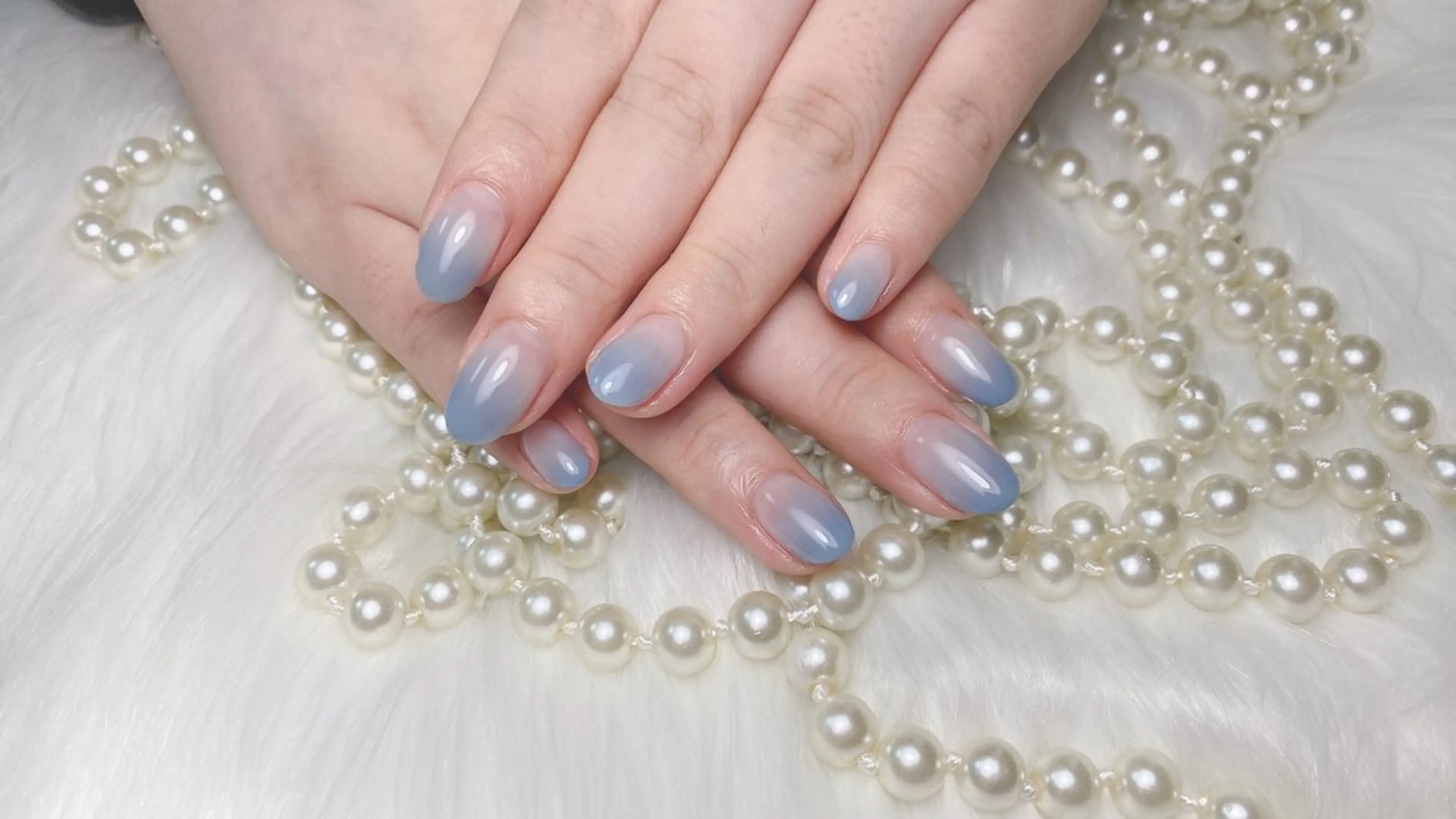 ネイル ハンドネイル オーシャン スカルプネイルサロンのネイルデザイン