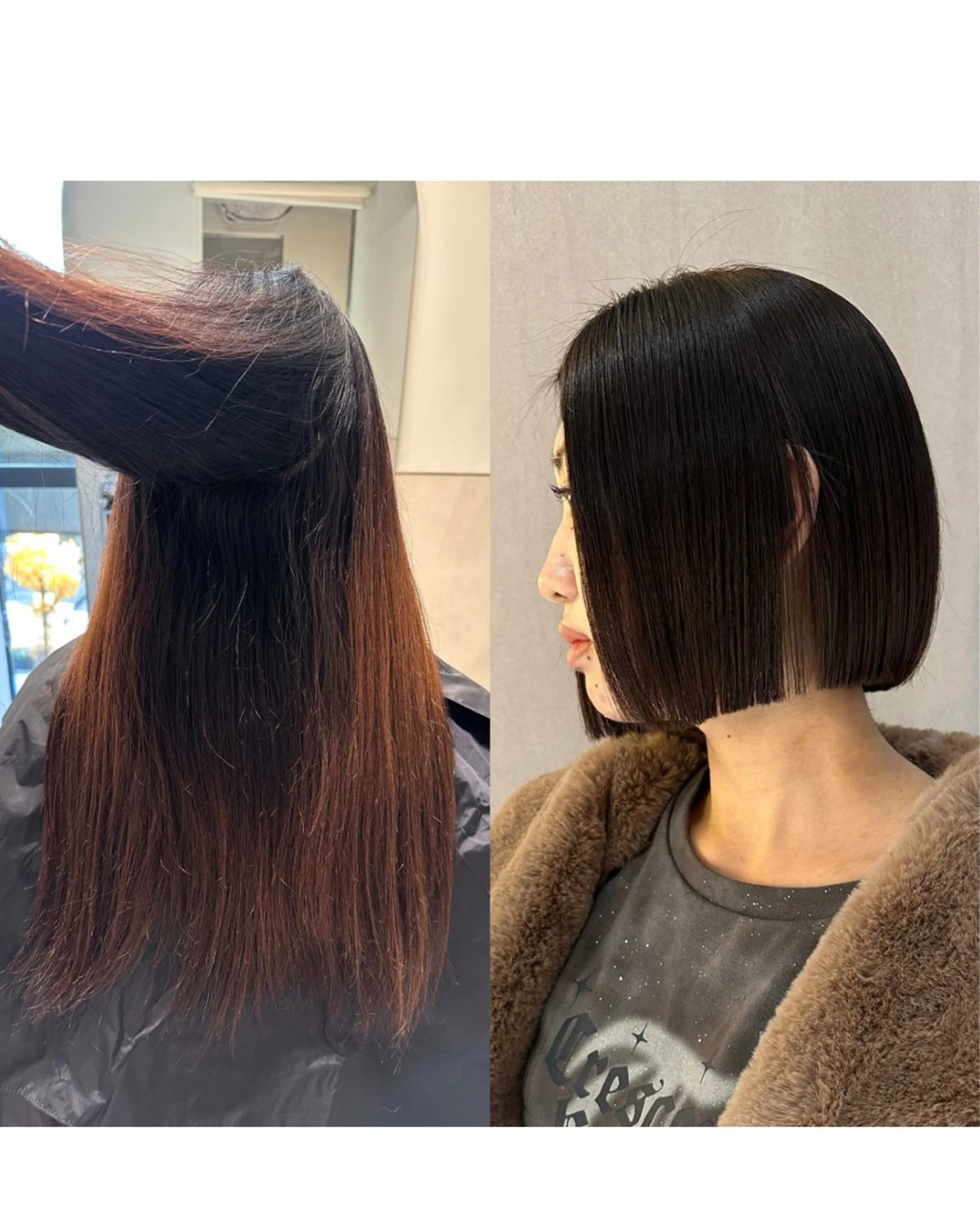 ショート カット 縮毛矯正 iroha半個室 大阪/ボブ/縮毛矯正のヘアスタイル
