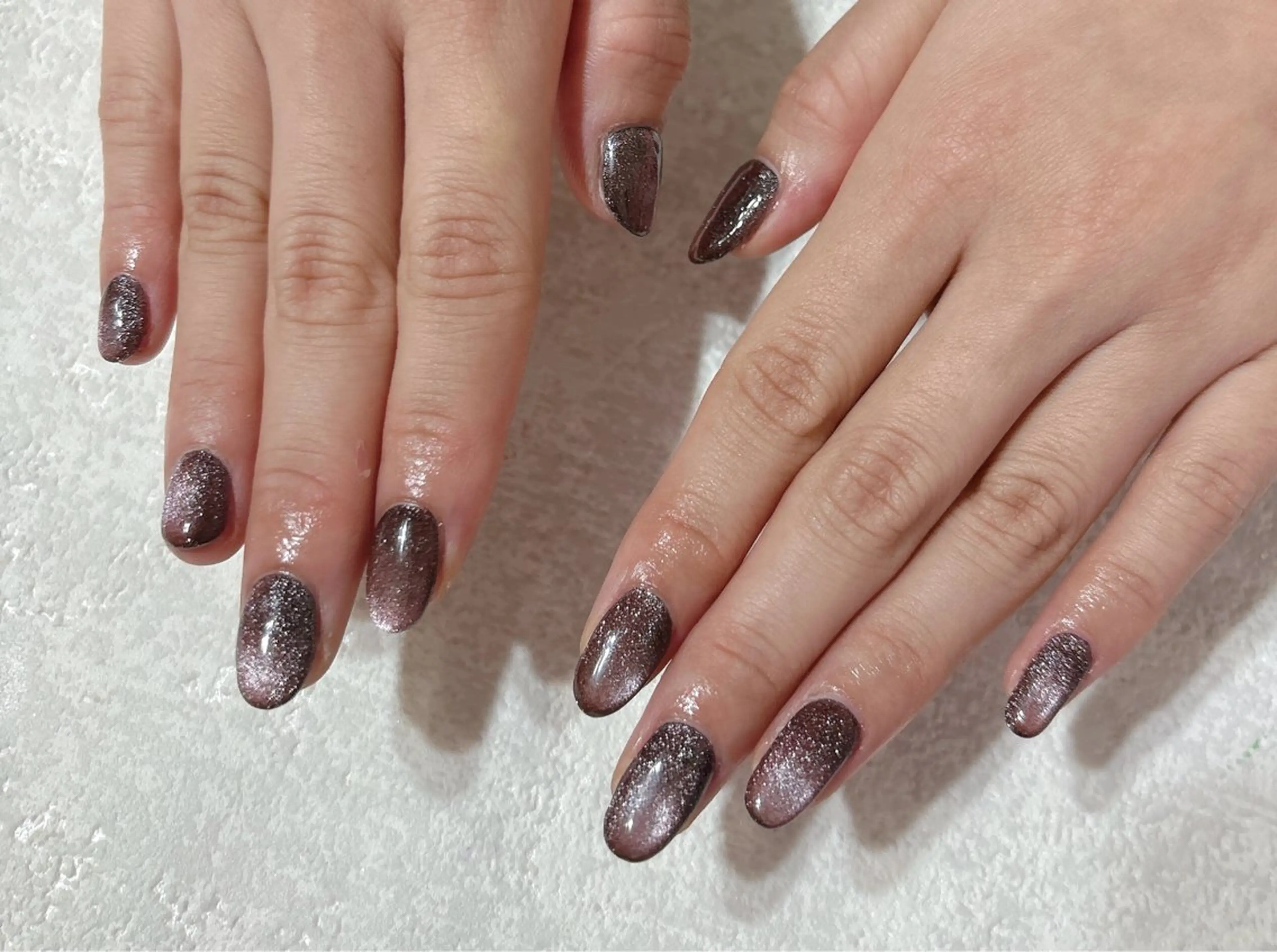 ネイル オーロラネイル フットネイル フレンチネイル ジェルネイル 韓国ネイル kikinail 溝の口のネイルデザイン