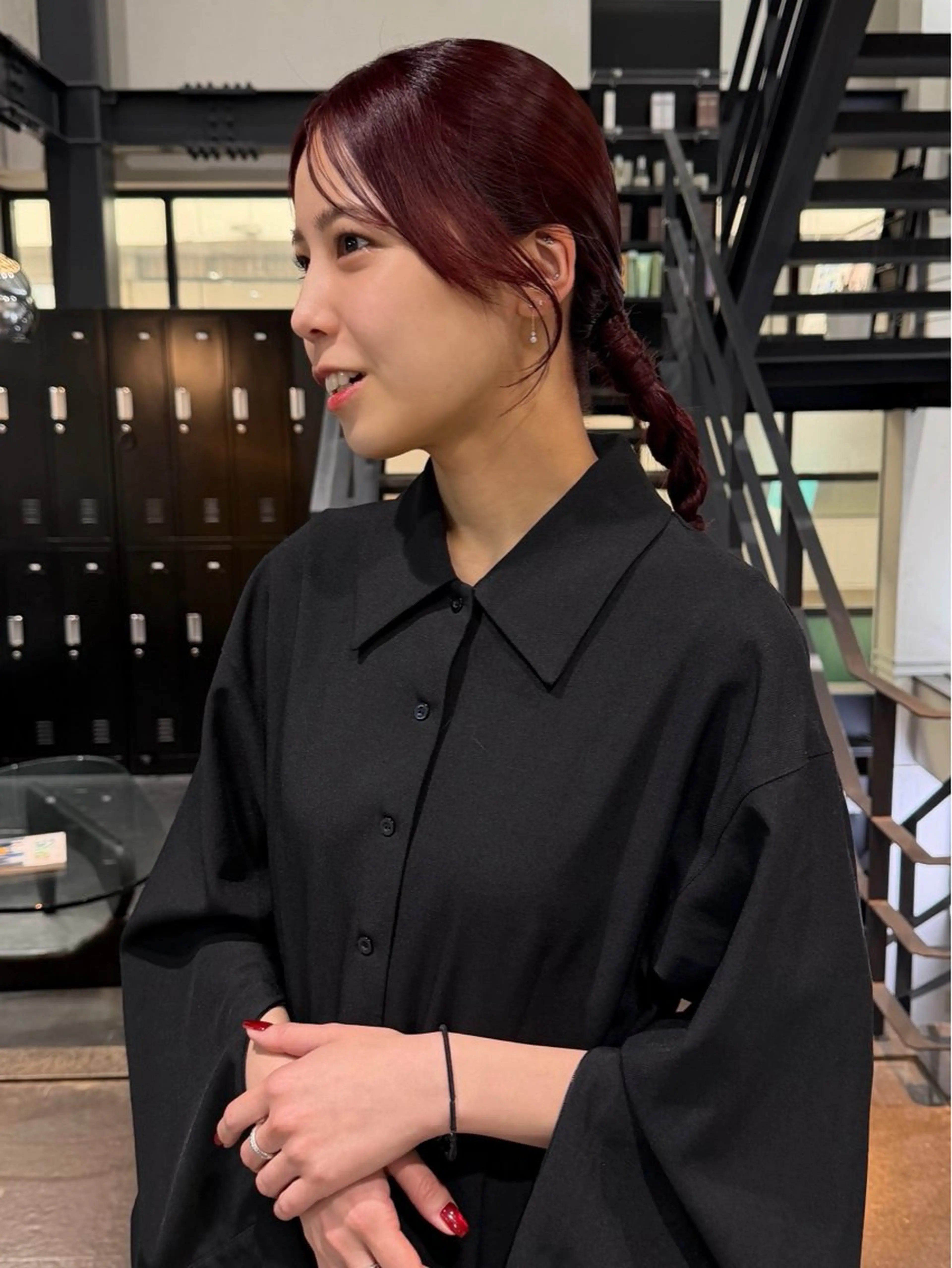 ヘアアレンジ＋前髪、顔周り、もみれ毛カットの写真