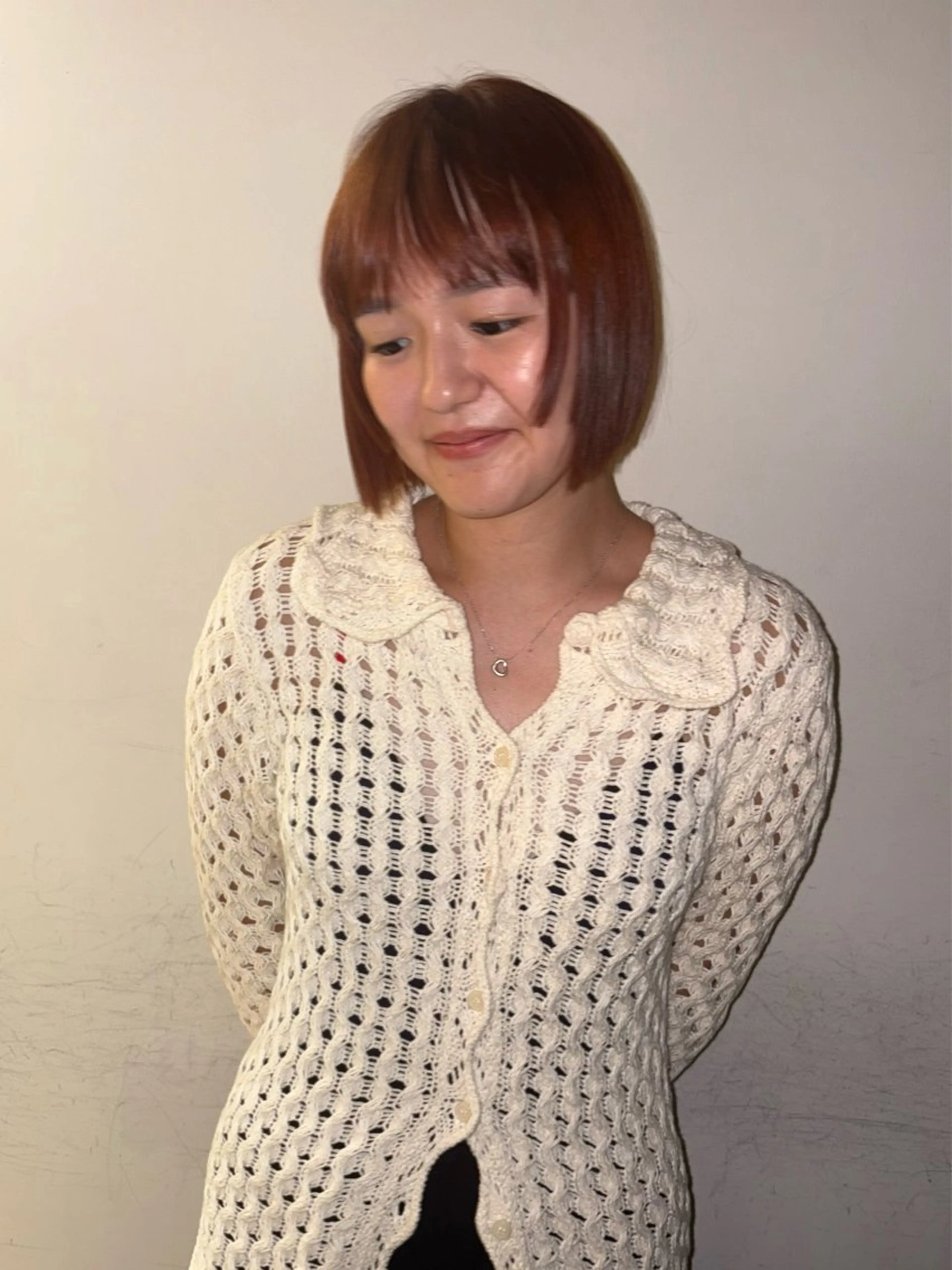 ショート ボブ 顔まわりレイヤー 髪質改善 レイヤーカット トリートメント カット ヘアカラー トリートメント MARI ｟津田沼駅｠のヘアスタイル