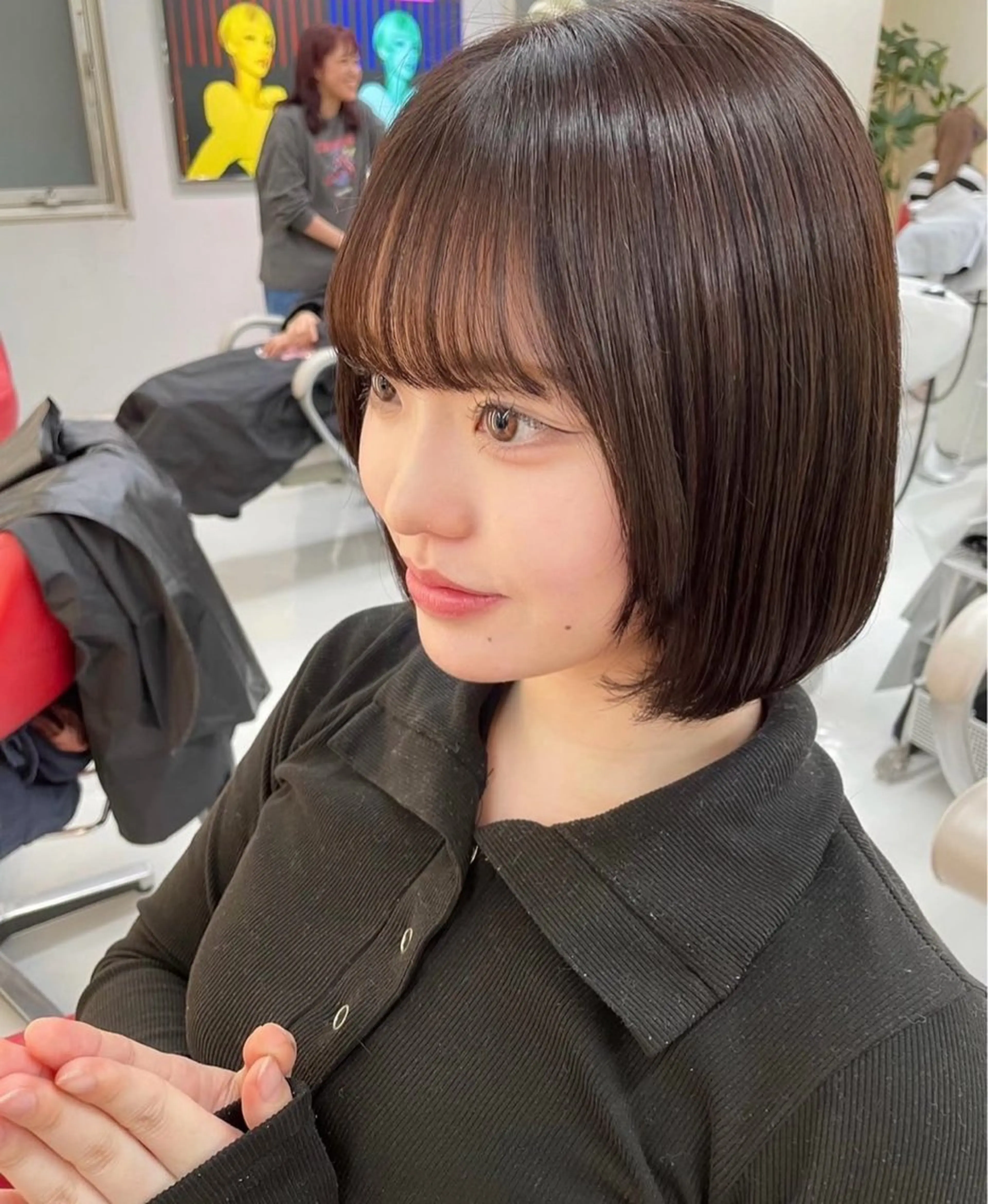 ミディアム カラー 艶髪カラー/view ひなのヘアスタイル