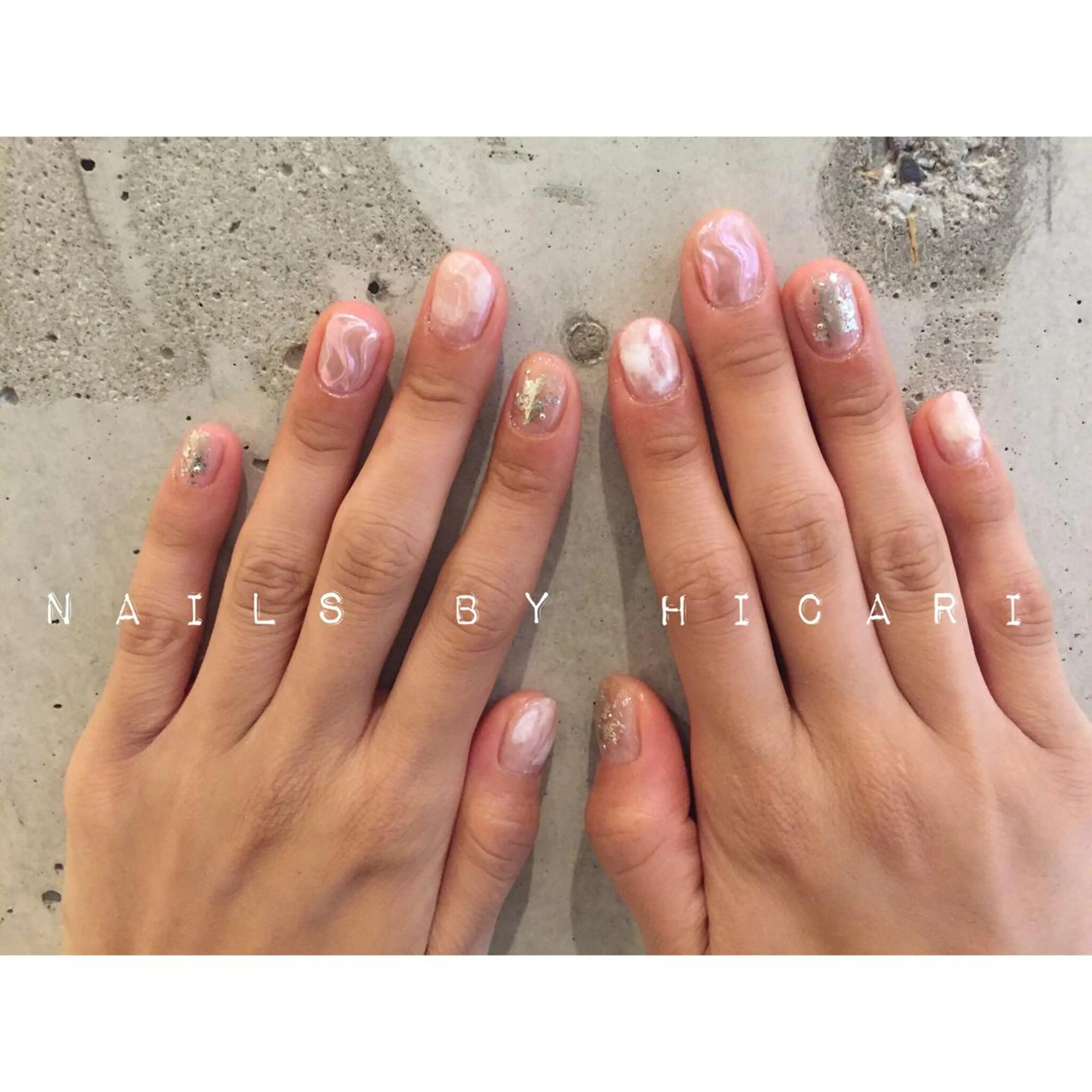 カラー ネイル マツエク・マツパ ジェルネイル ニュアンスネイル パラジェル illum hicariのネイルデザイン