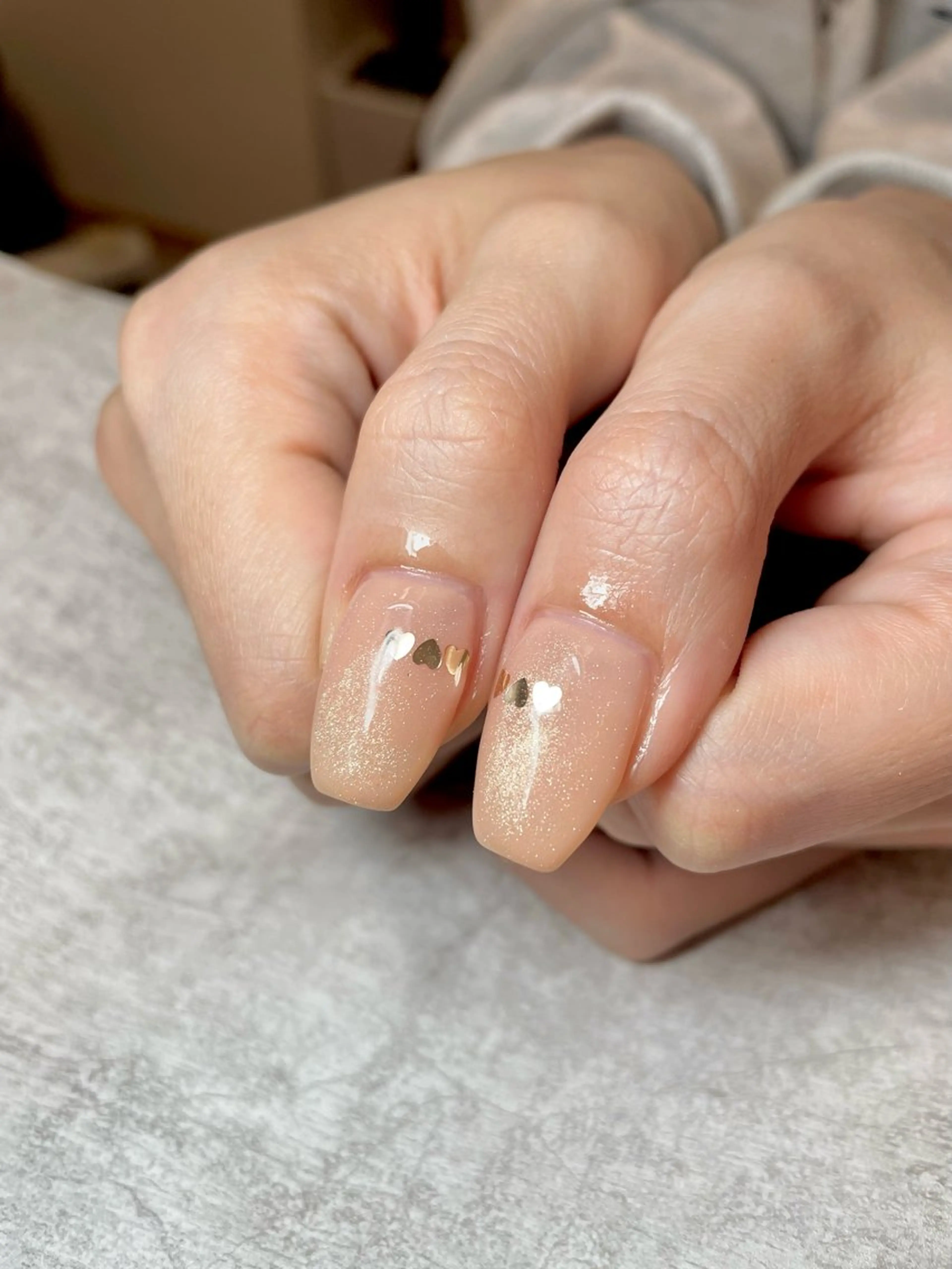 ネイル ハート マグネットネイル 持ち込み ワンカラーネイル BEAUTY GARDEN 【nail salon unseul】所属・nana .のネイルデザイン