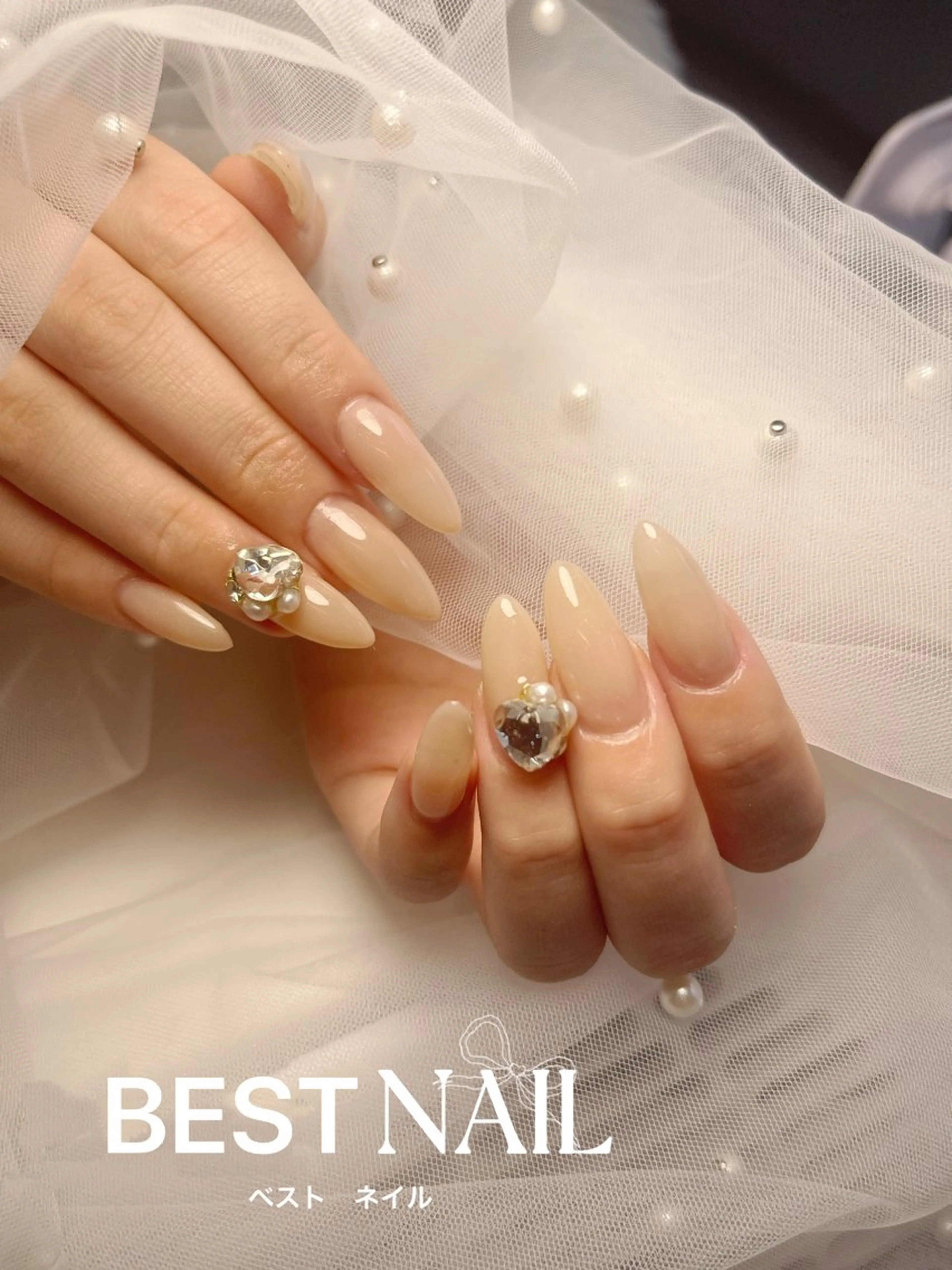 練習モデル【10本長さ出し＆10本ワンカラー】★フィルイン対応★オフ・ケア込み🌟パーツ付け放題の写真