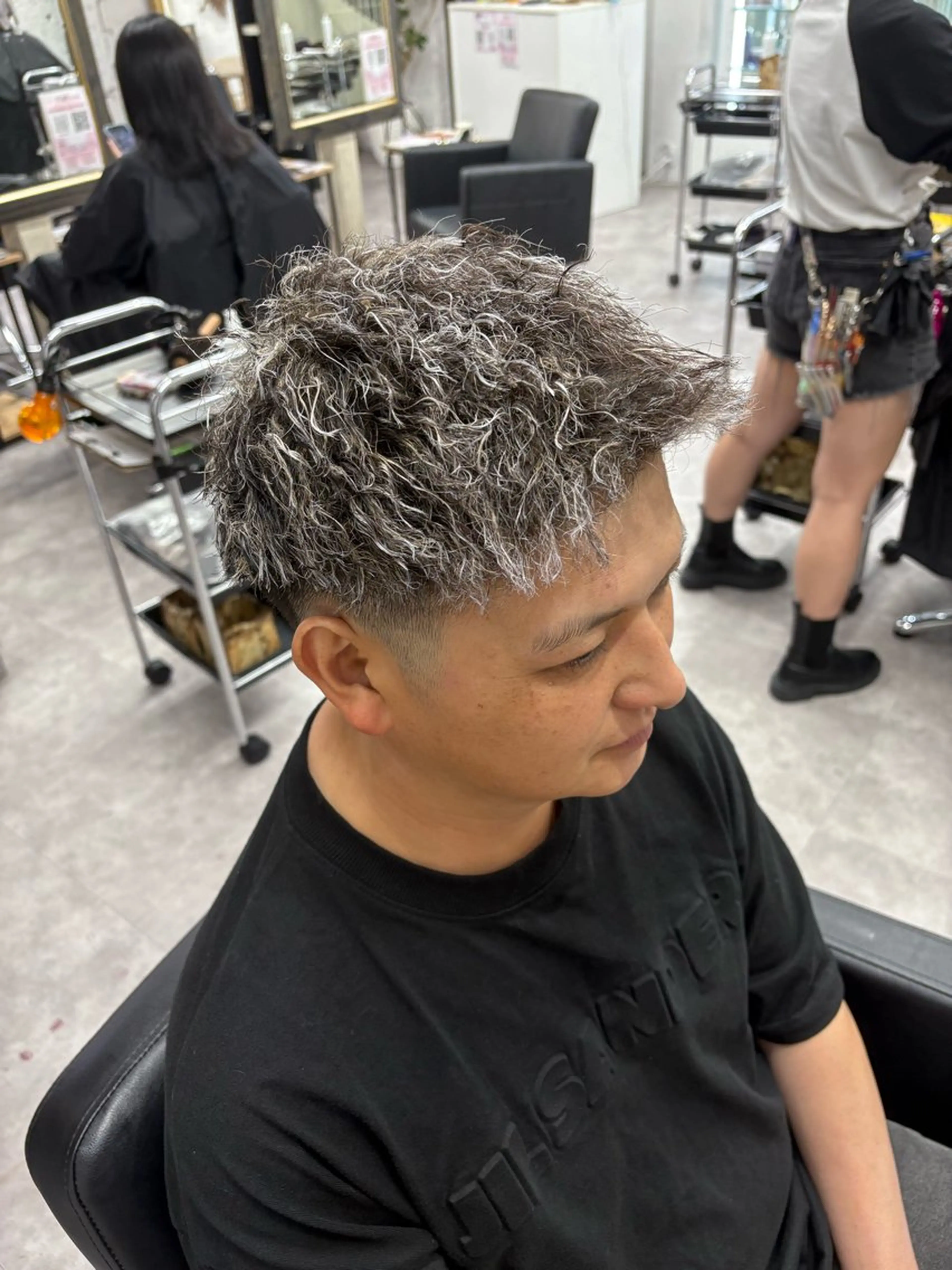 カラー パーマ メンズ 笹江 瑞穂のヘアスタイル