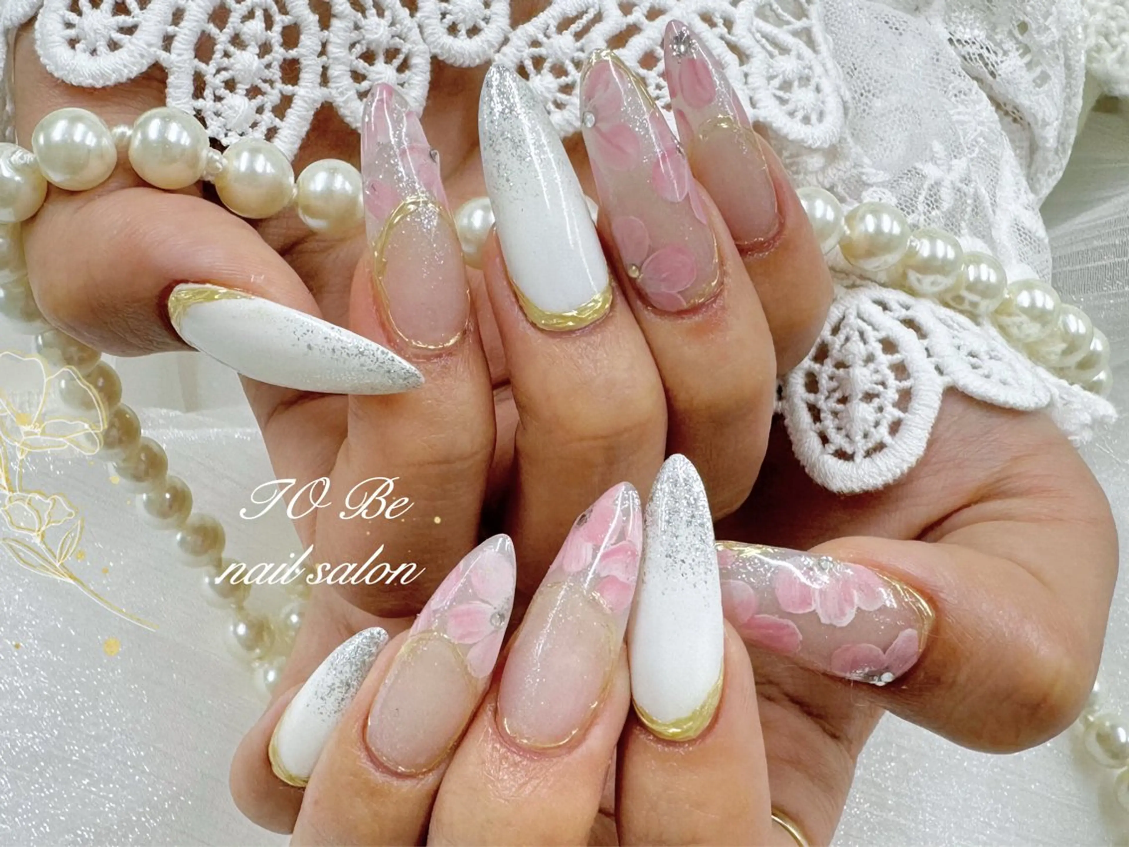 ロング Nail Salon To Be珈月のネイルデザイン