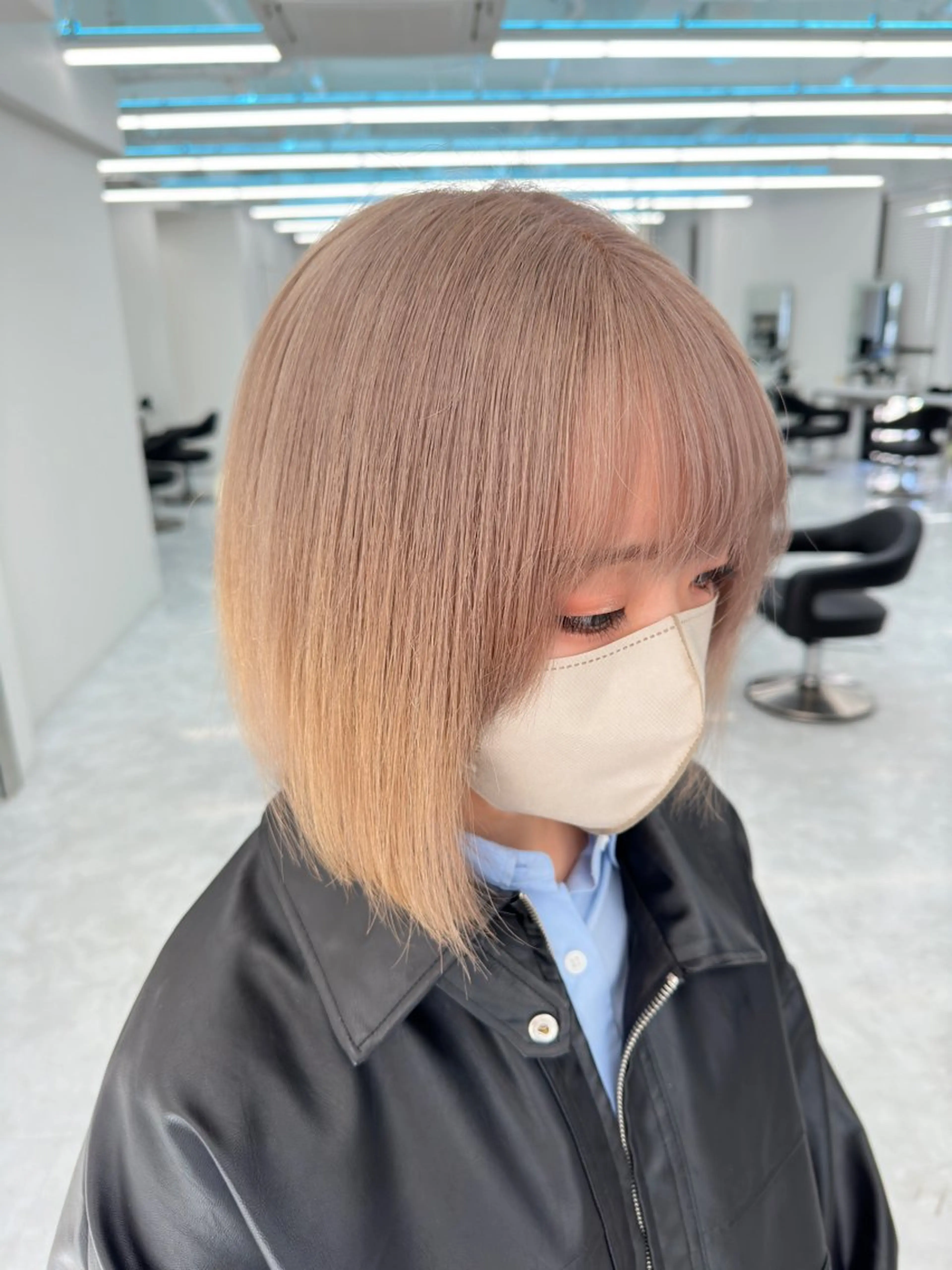 ショート カラー ダブルカラー 韓国レイヤーKYONのヘアスタイル