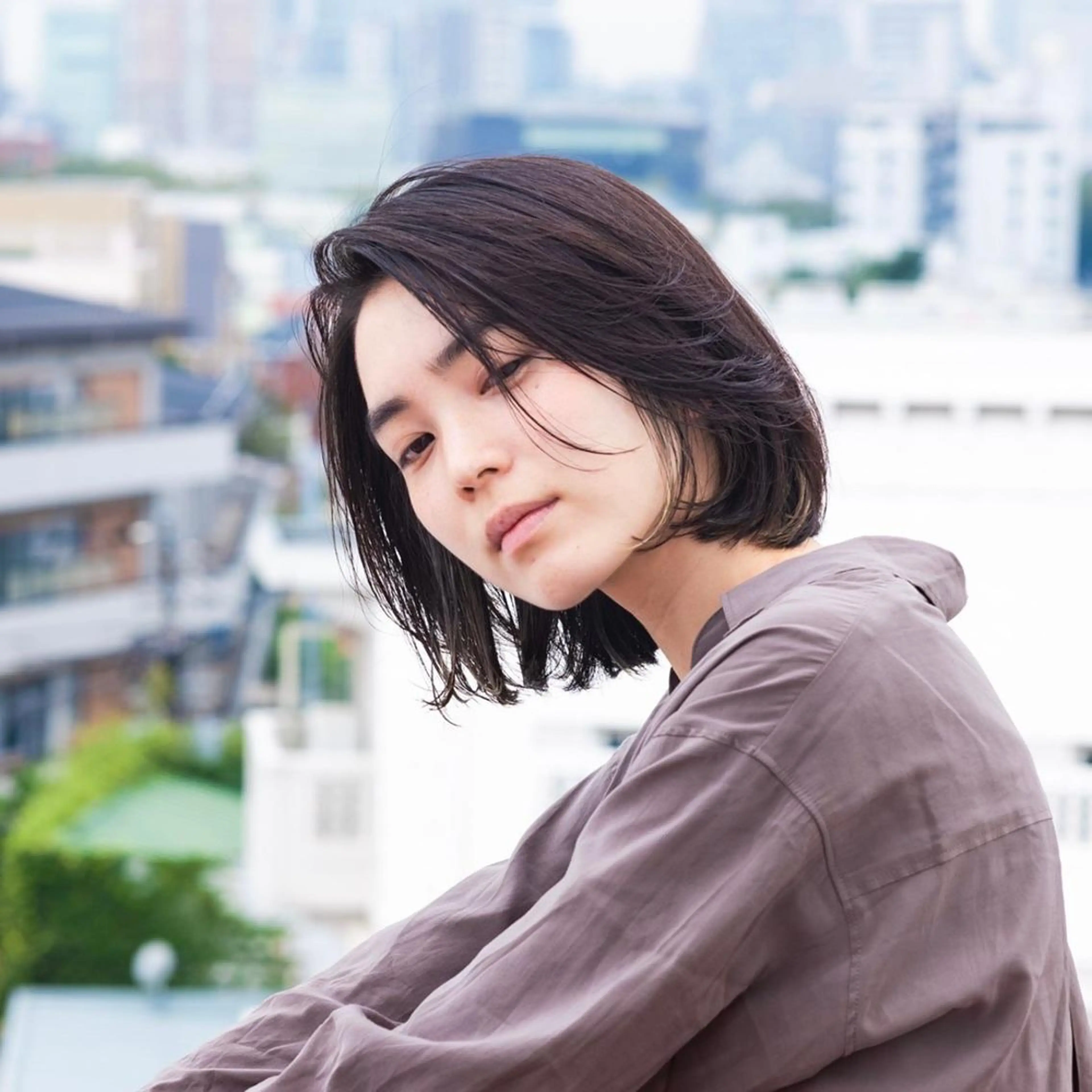 ミディアム カラー stylist田口 祐歩のヘアスタイル