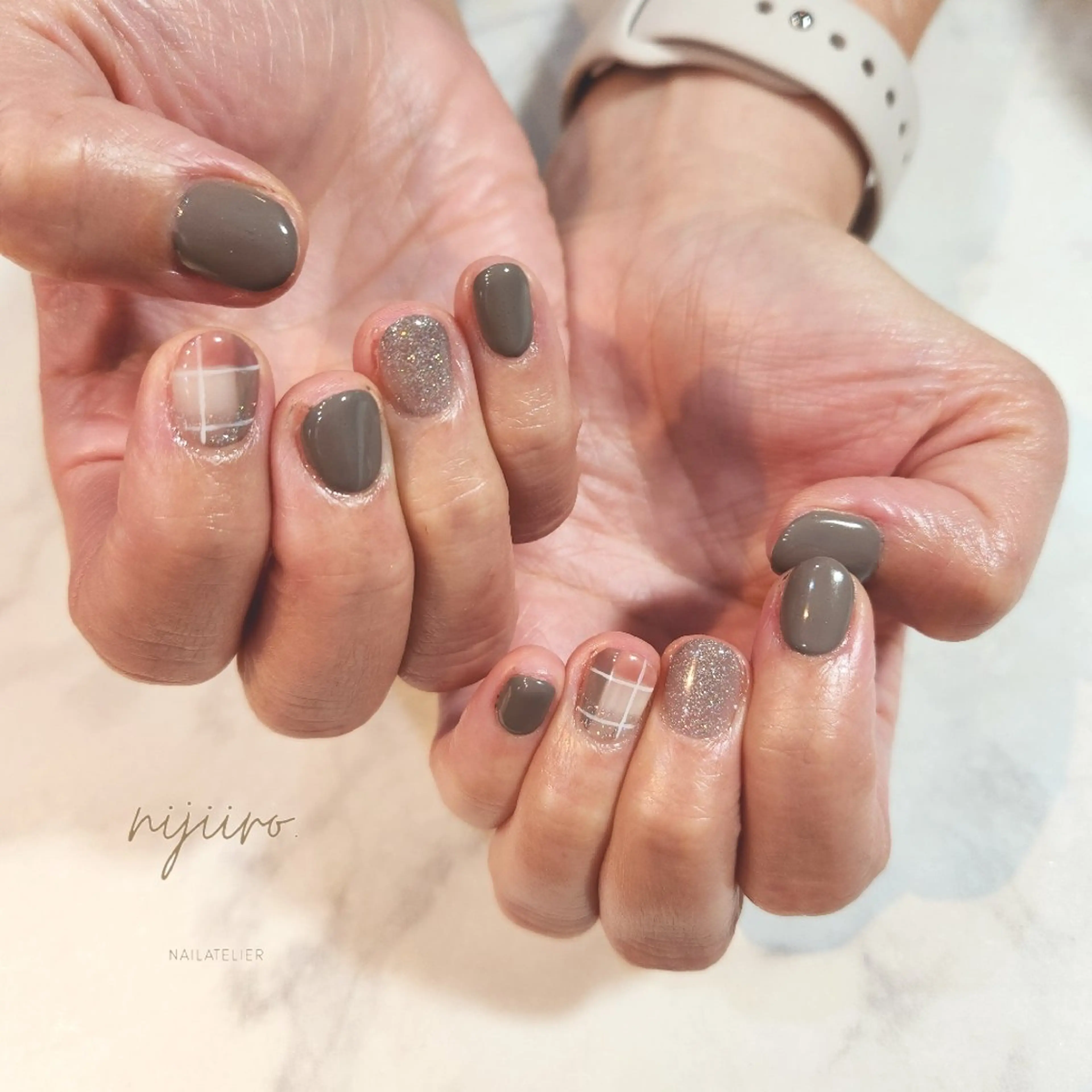 ネイル ハンドネイル nailatelier nijiiro.所属・nijiiro🌈 サトウのネイルデザイン