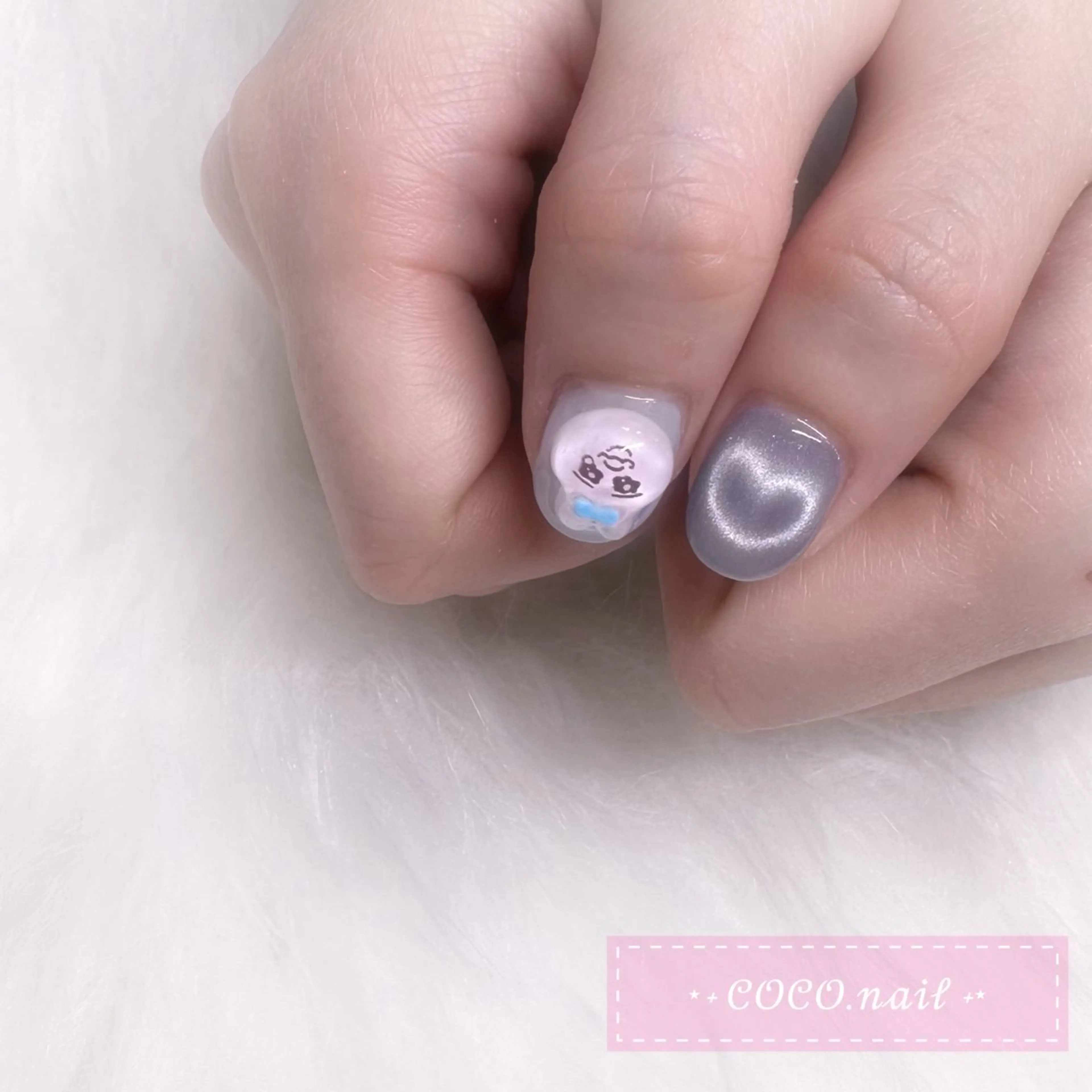 ネイル lili.nail y2k/ワンホンのネイルデザイン