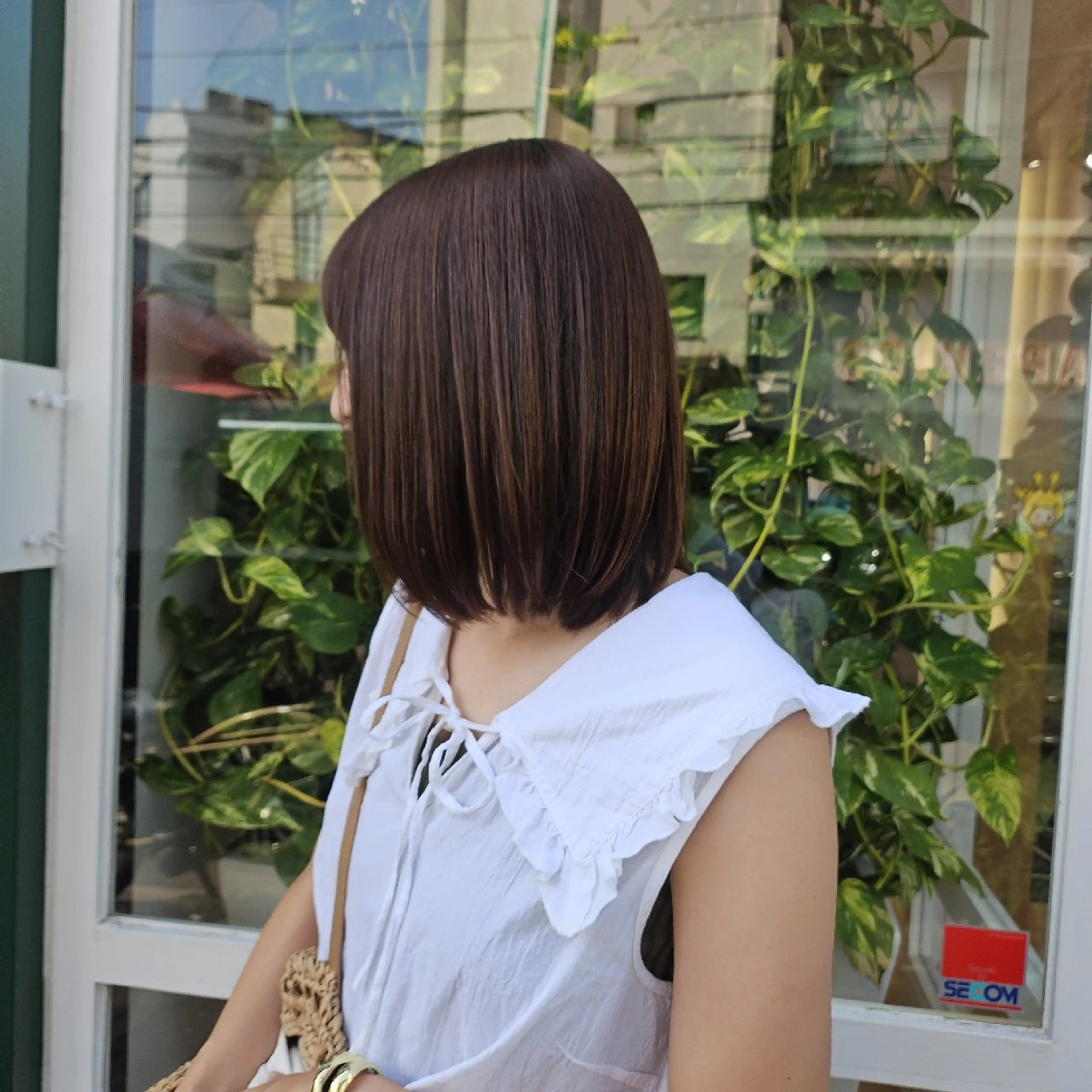 ミディアム 縮毛矯正 あべかりん/原宿 /マツパ/ハイトーンのヘアスタイル