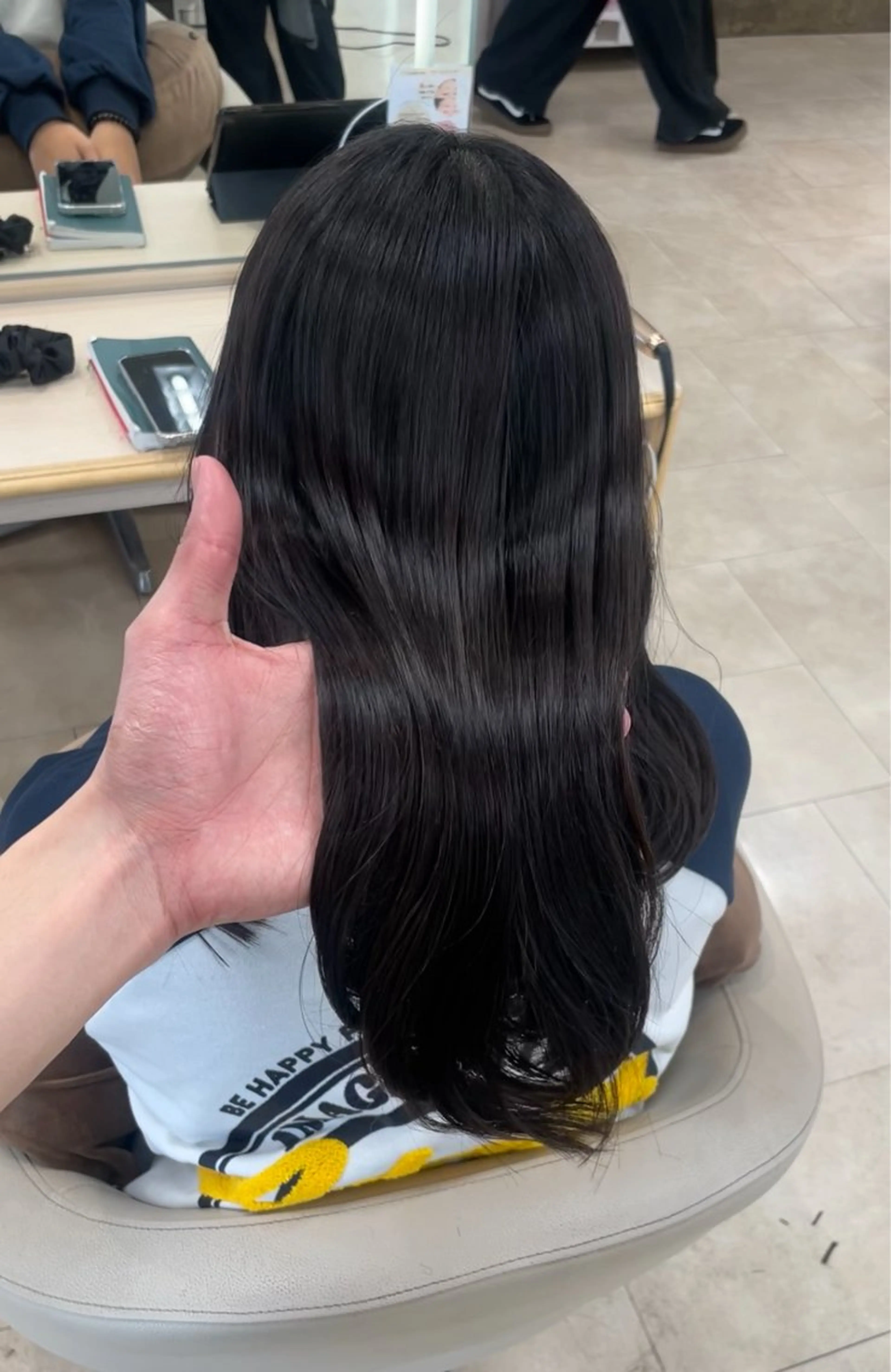 ロング 韓国風メンズヘア/ 縮毛矯正 ‪トモキのヘアスタイル