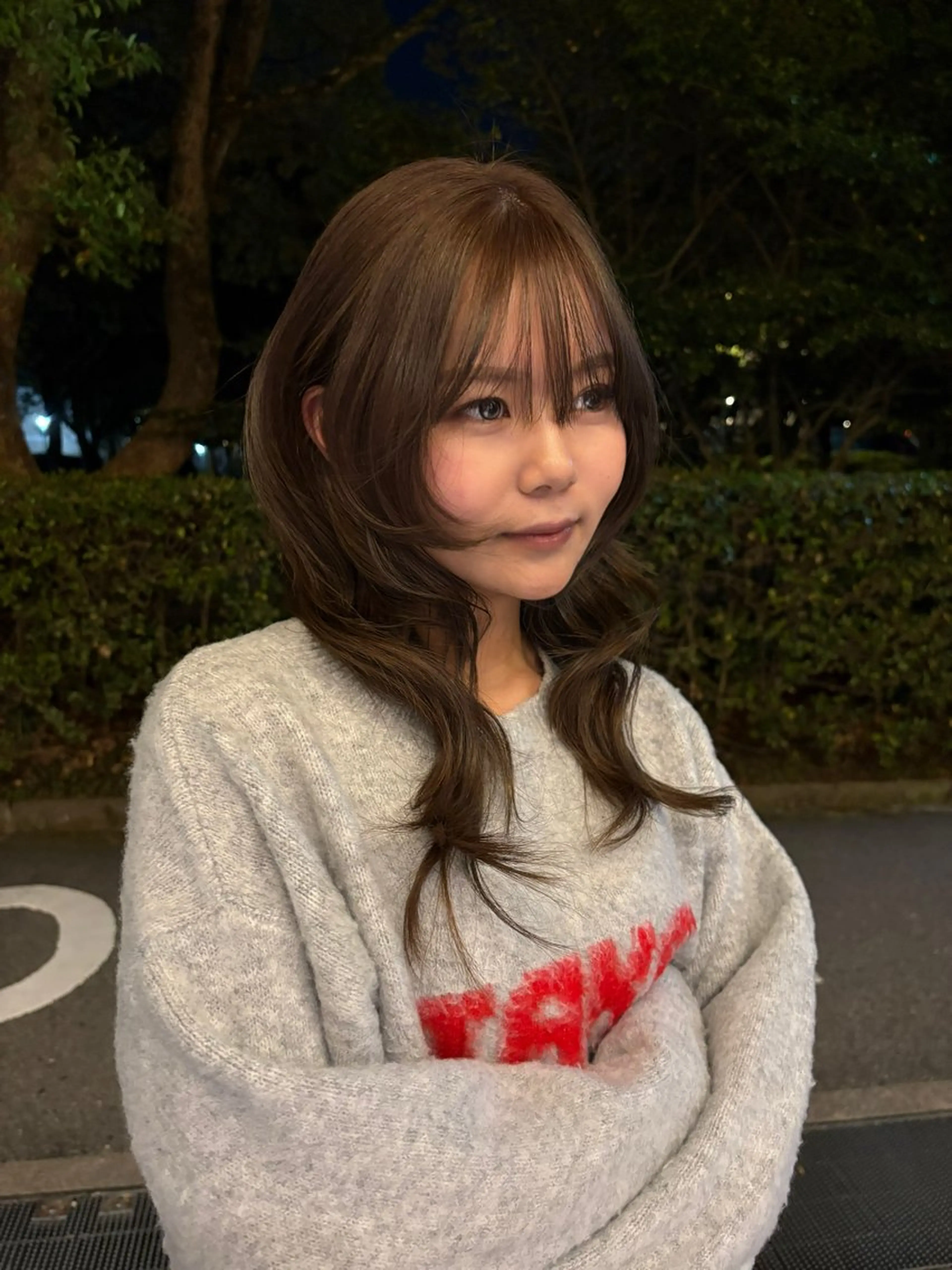 セミロング カット ヘアカラー トリートメント 韓国レイヤー꙳⟡. YOKE reinaのヘアスタイル