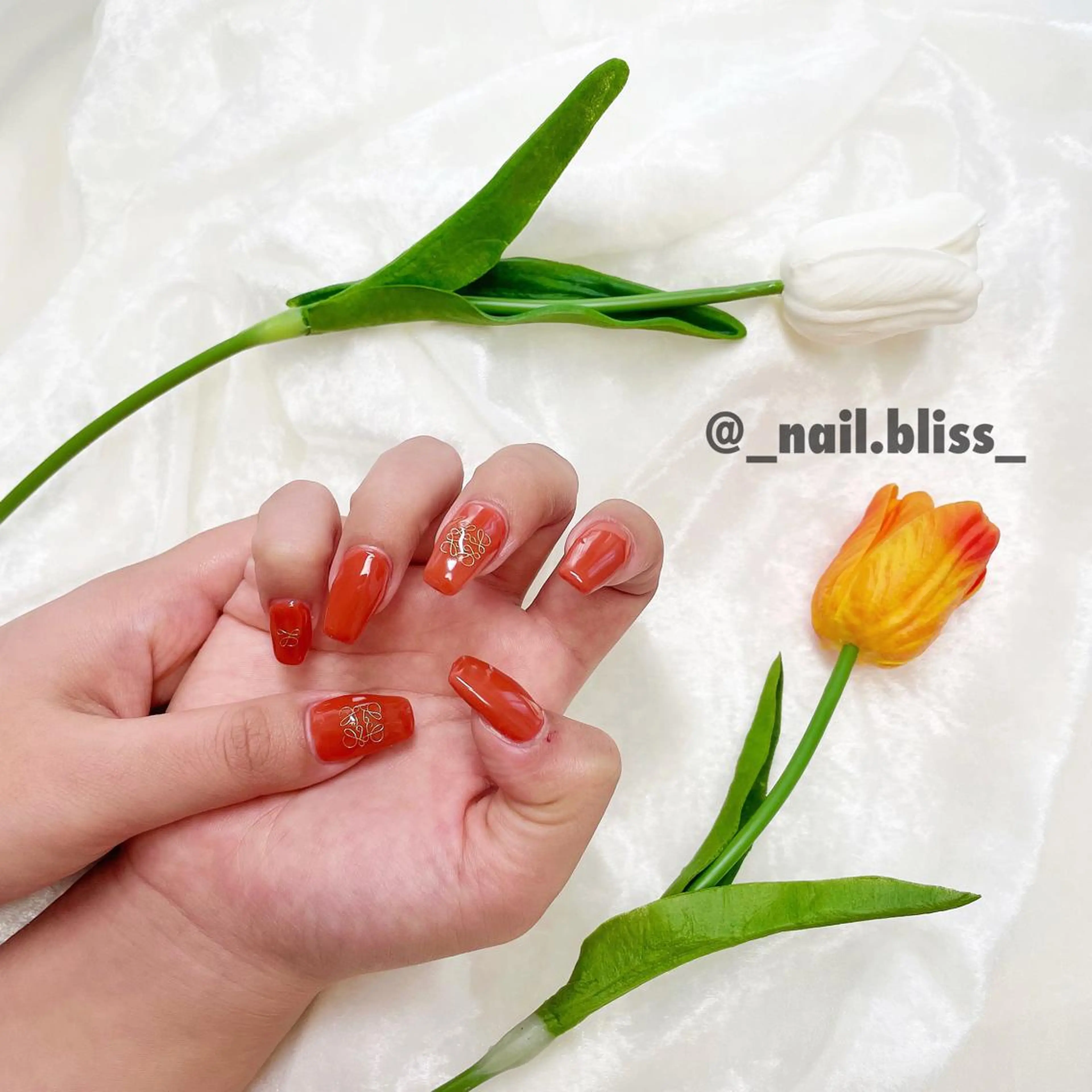 ネイル 持ち込み ワンカラーネイル ハンドネイル NAIL BLISSのネイルデザイン