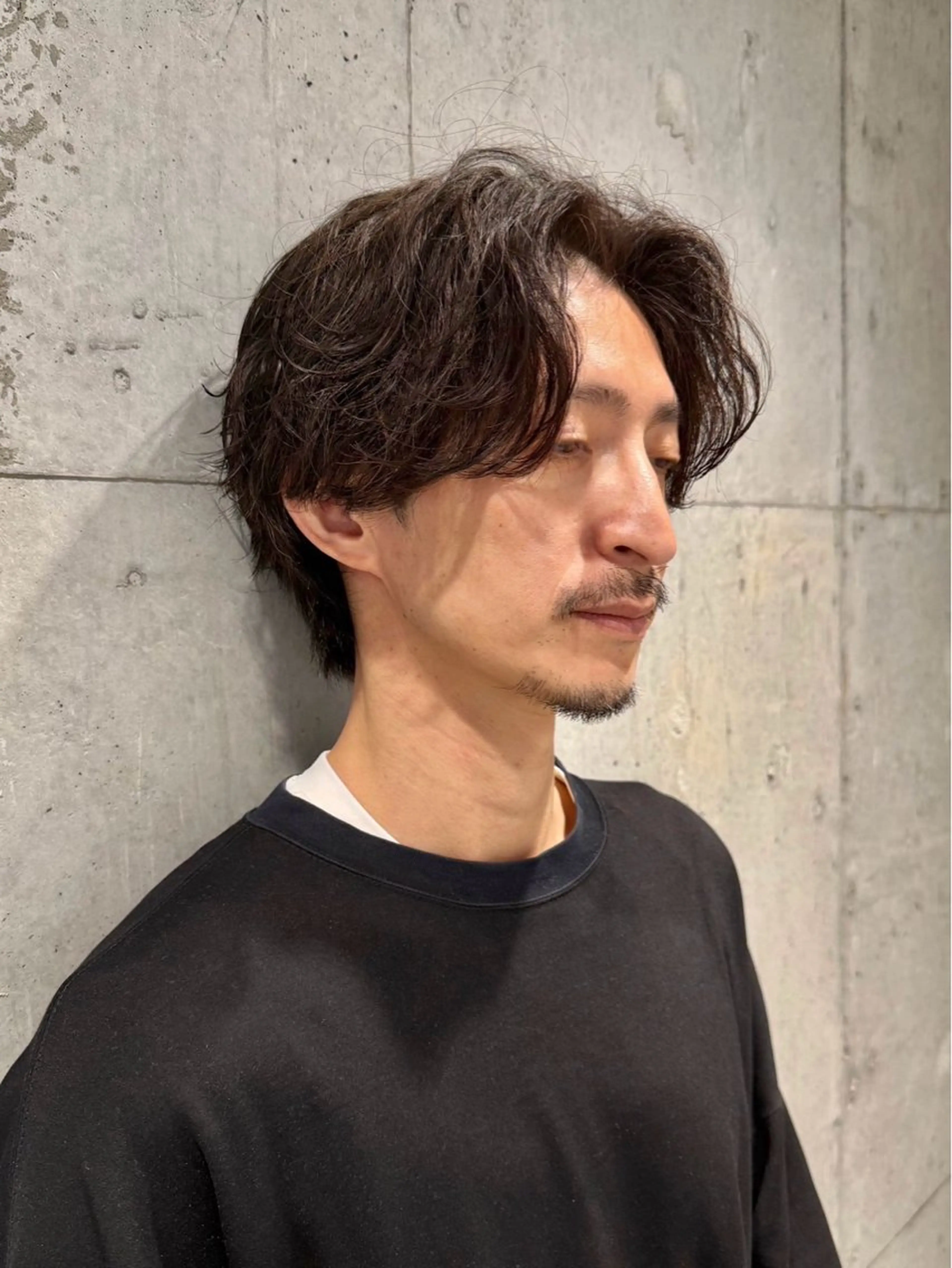 メンズ フェザーパーマ メンズパーマ 砂川 渉　elima byのヘアスタイル