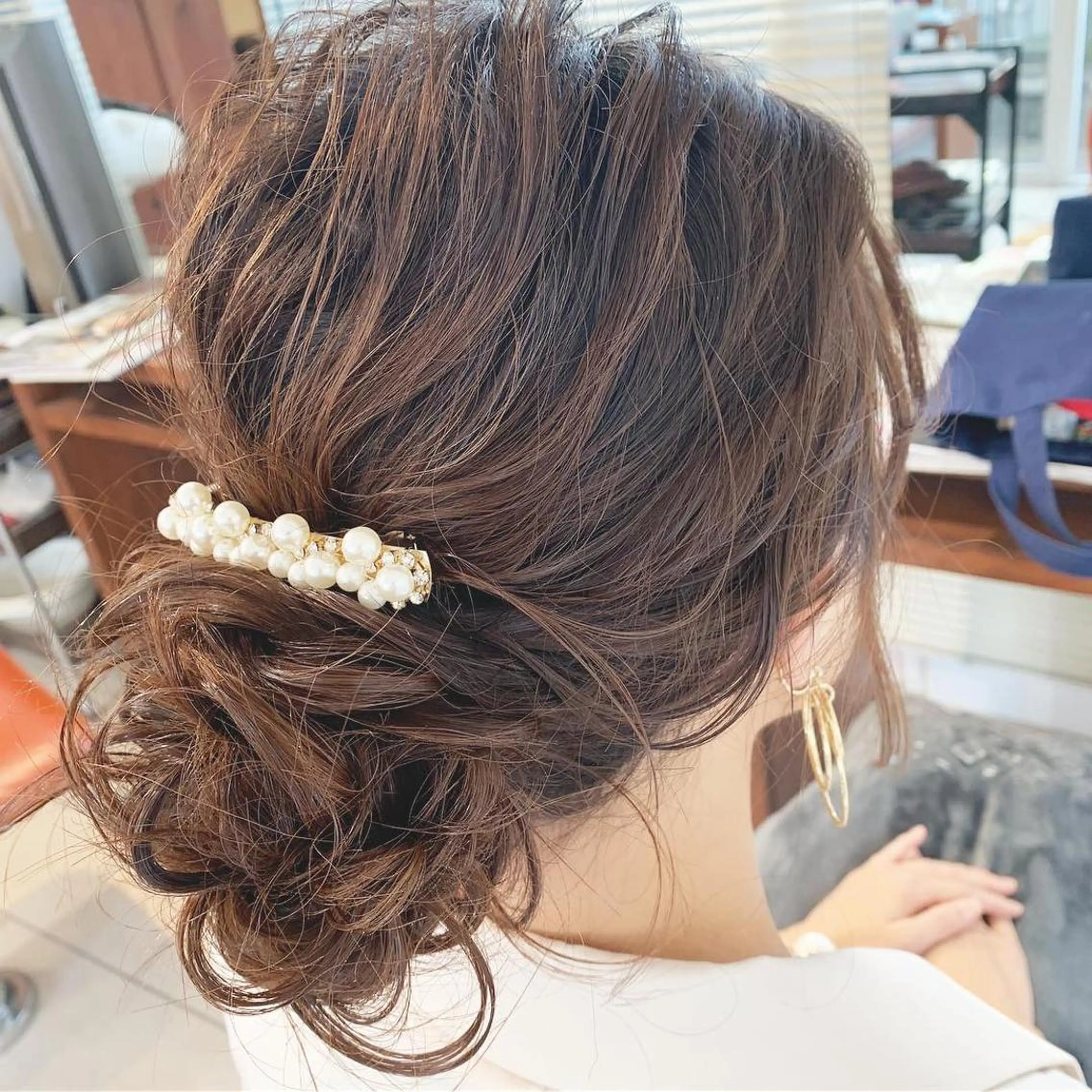 ロング ヘアセット 加藤 綾華のヘアスタイル