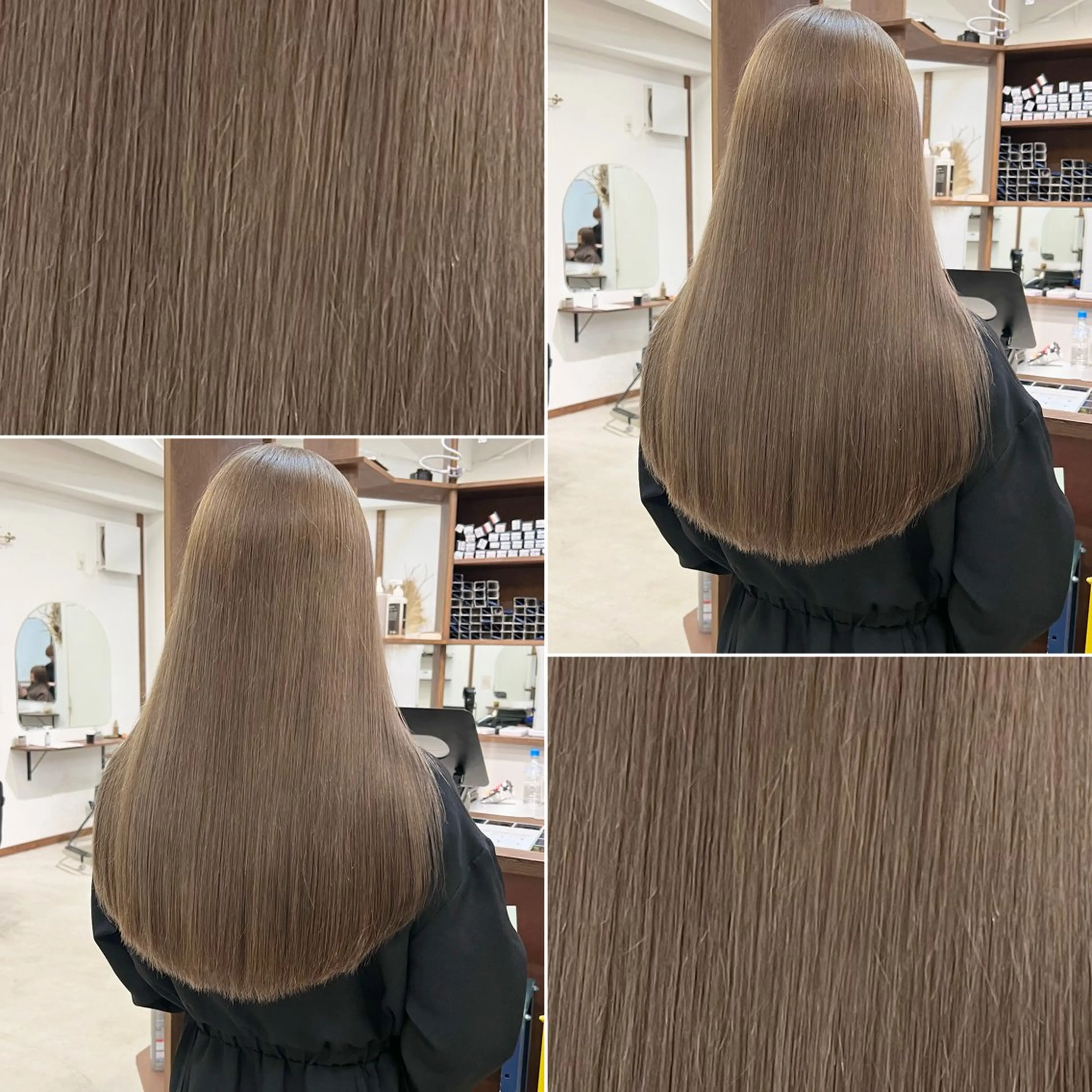 ロング カラー まろやかなベージュ 小池春樹のヘアスタイル