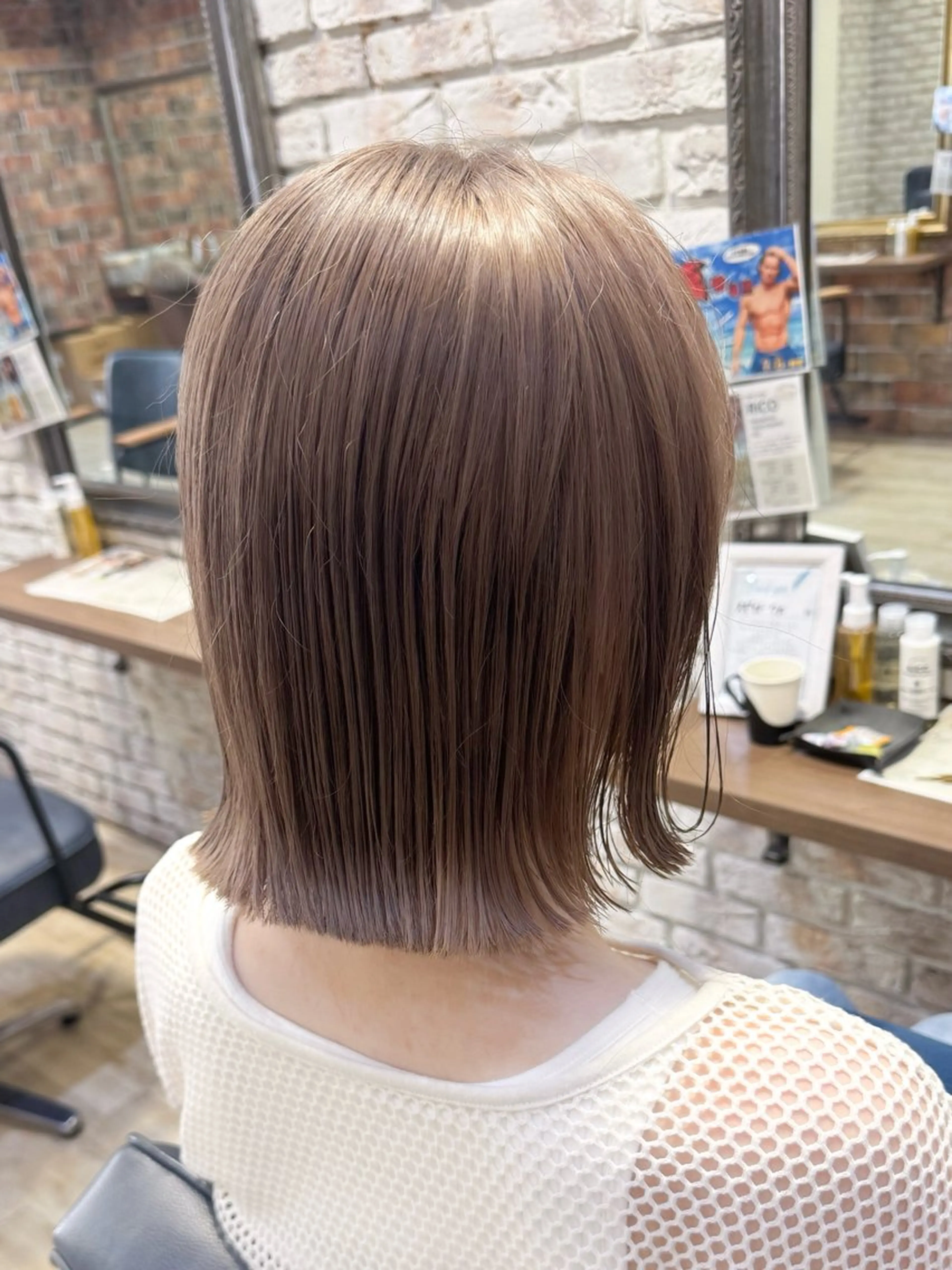 ミディアム ヘアカラー トリートメント 古川 流久のヘアスタイル