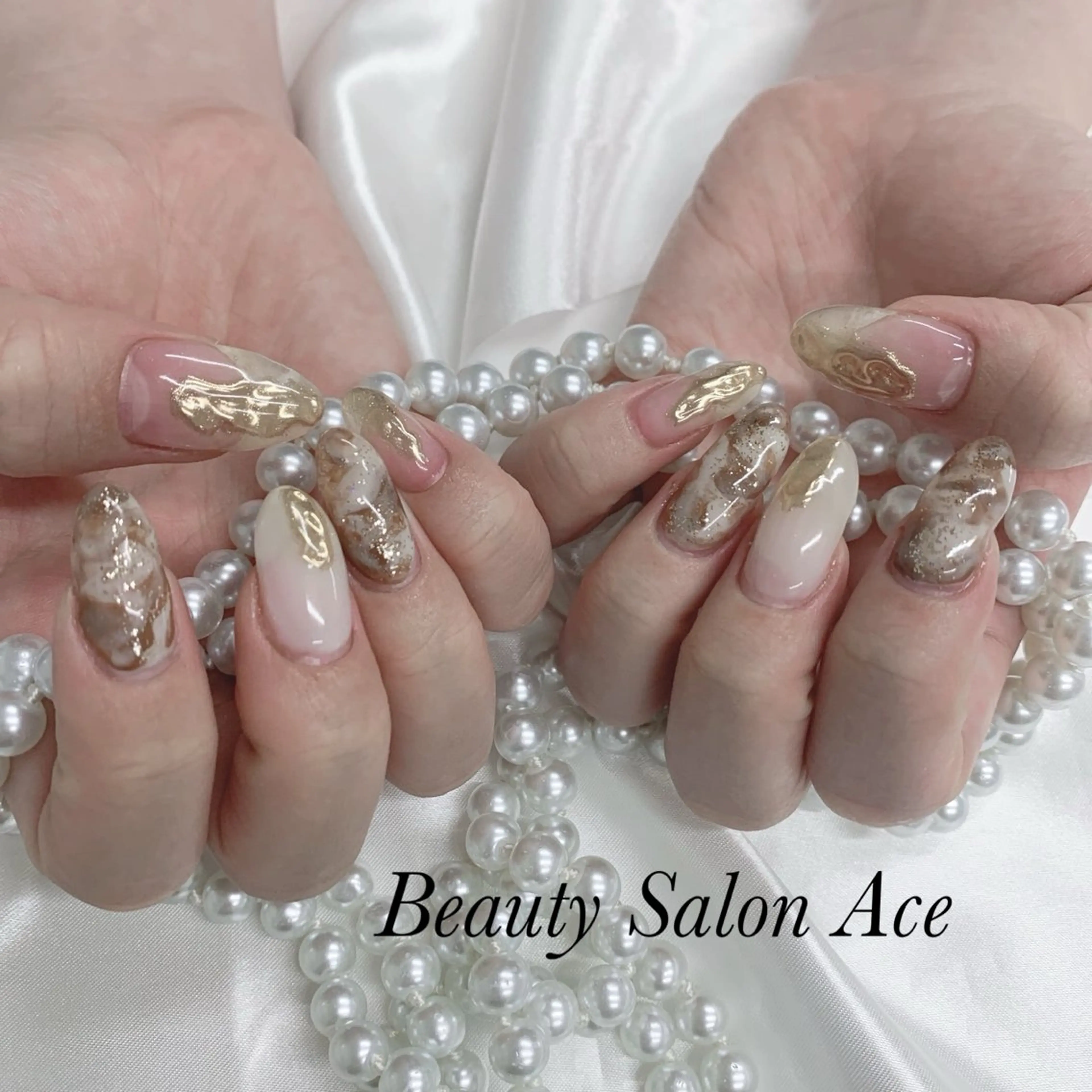 ネイル ハンドネイル ハンドケア Beauty Salon Ace（ネイルサロン　エース）所属・池袋フィルイン Ace♡長さだしのネイルデザイン