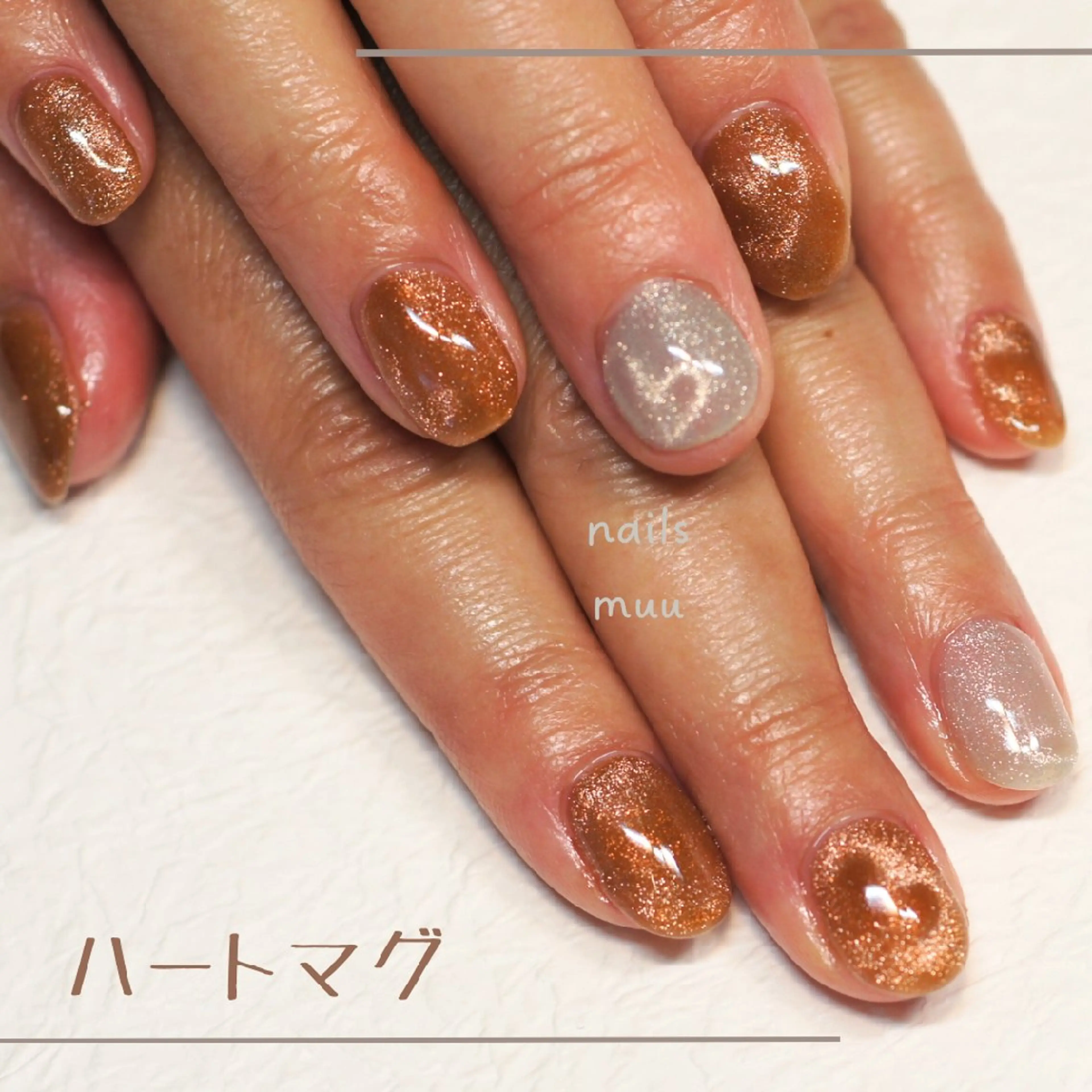 ネイル マグネットネイル ハンドネイル nails muu まゆのネイルデザイン