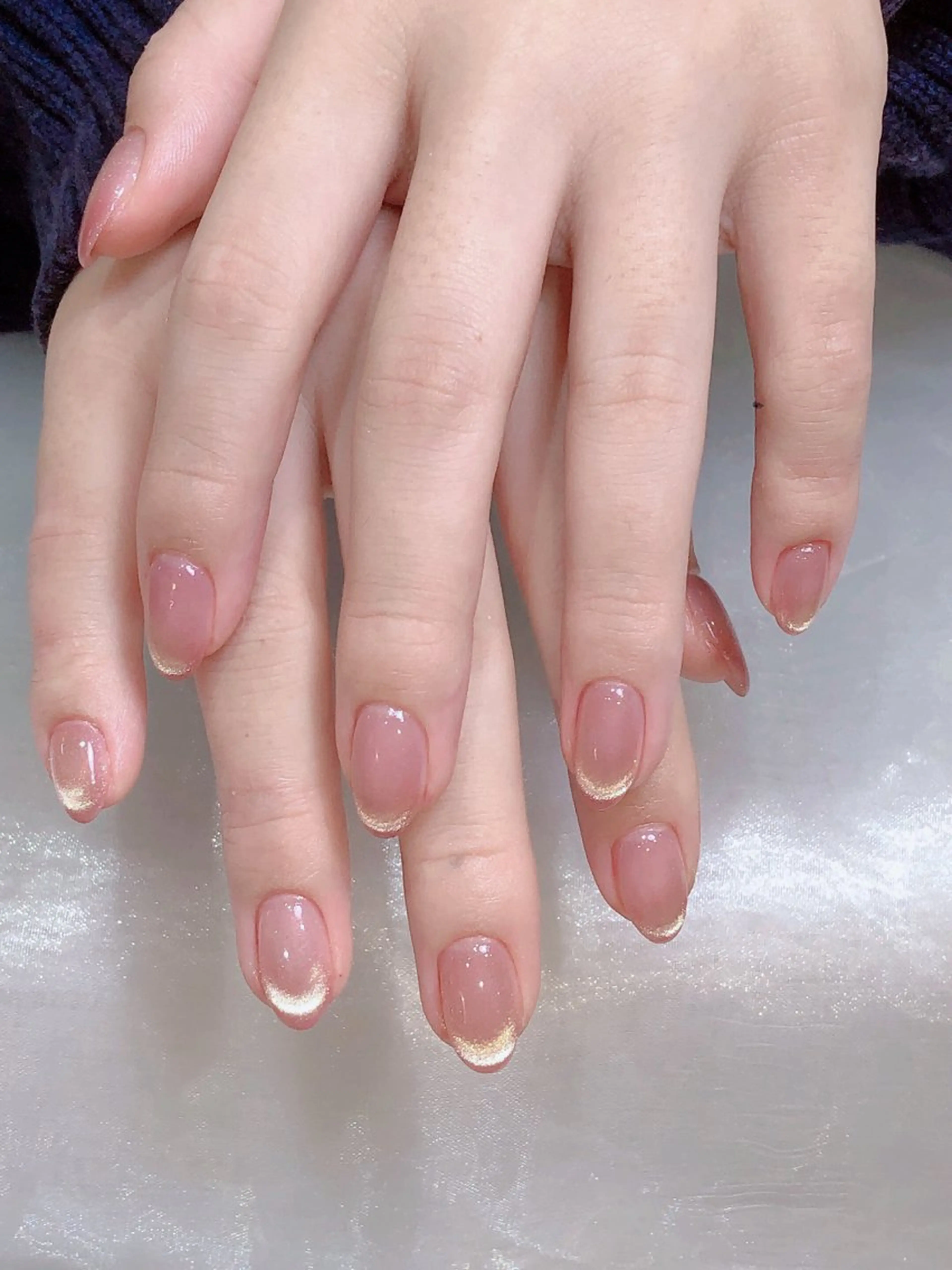 【初回ソフトオフ無料】マグネットグラデーション♡フレンチ光作り🩷ソフトオフ➕660円の写真