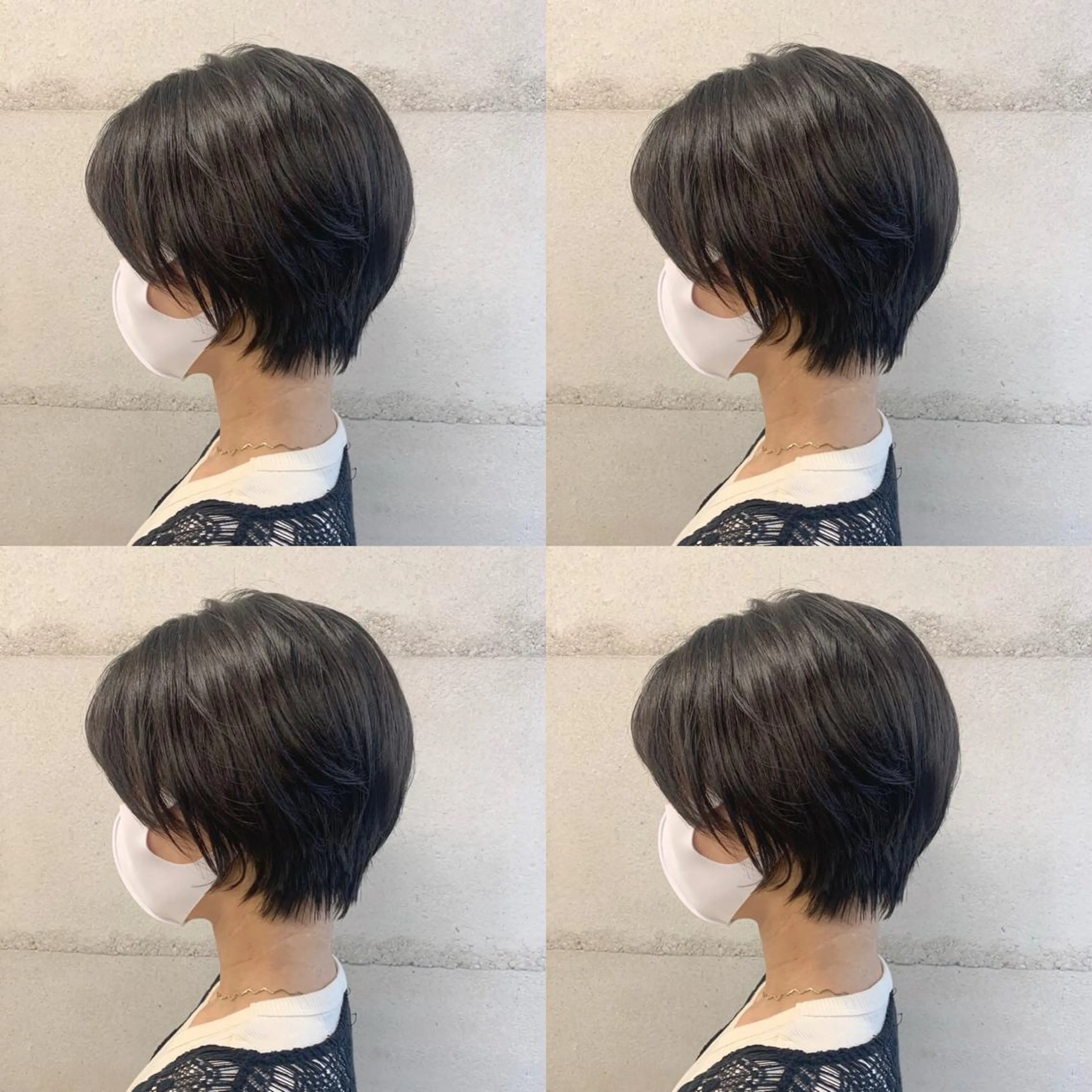 ショート カラー 透明感/オリーブ/ グレージュ/YUKAのヘアスタイル