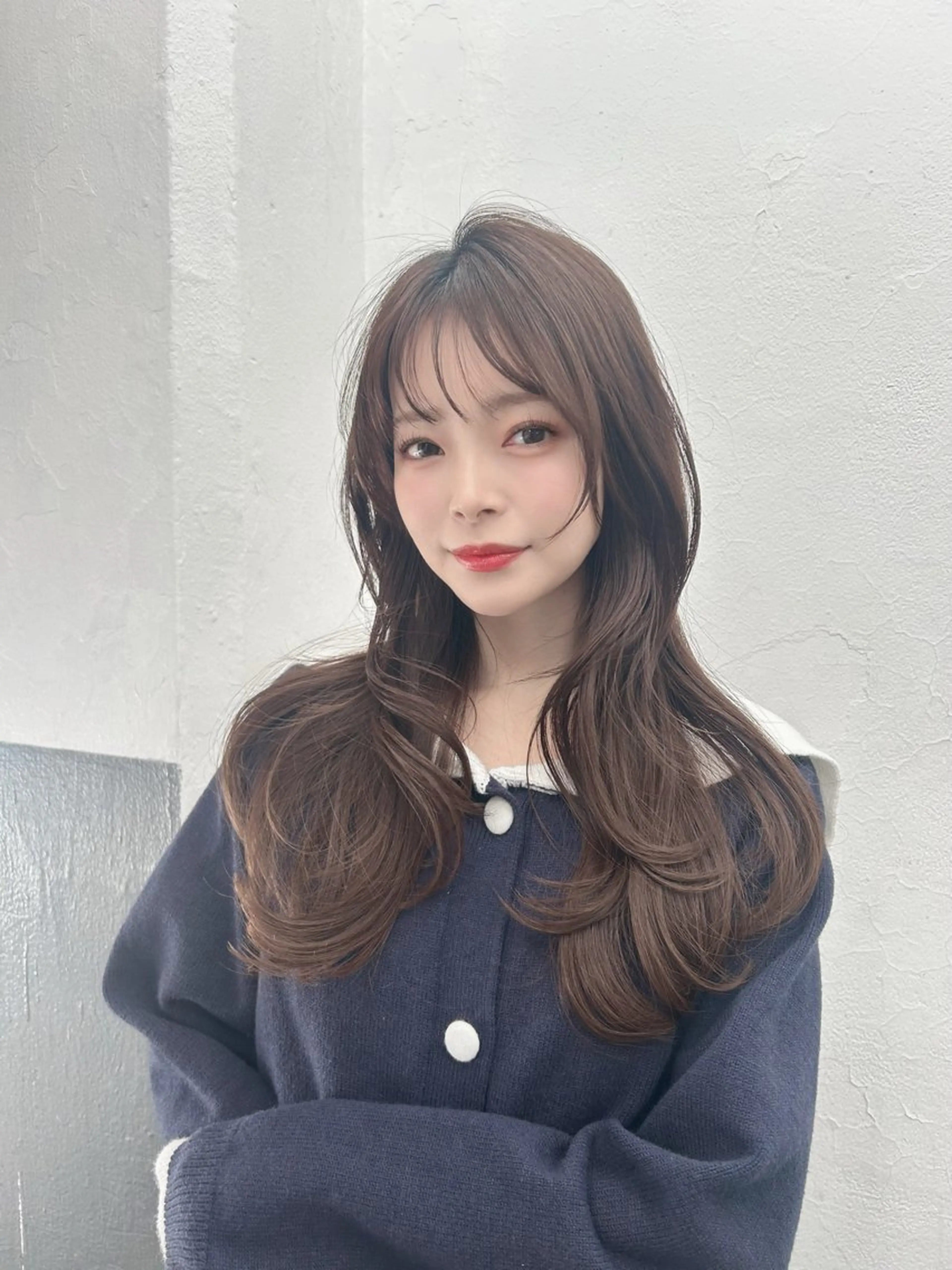 ロング くびれヘア レイヤーカット カット ヘアカラー トリートメント 🎀大竹美侑／顔まわ りカット／レイヤーのヘアスタイル