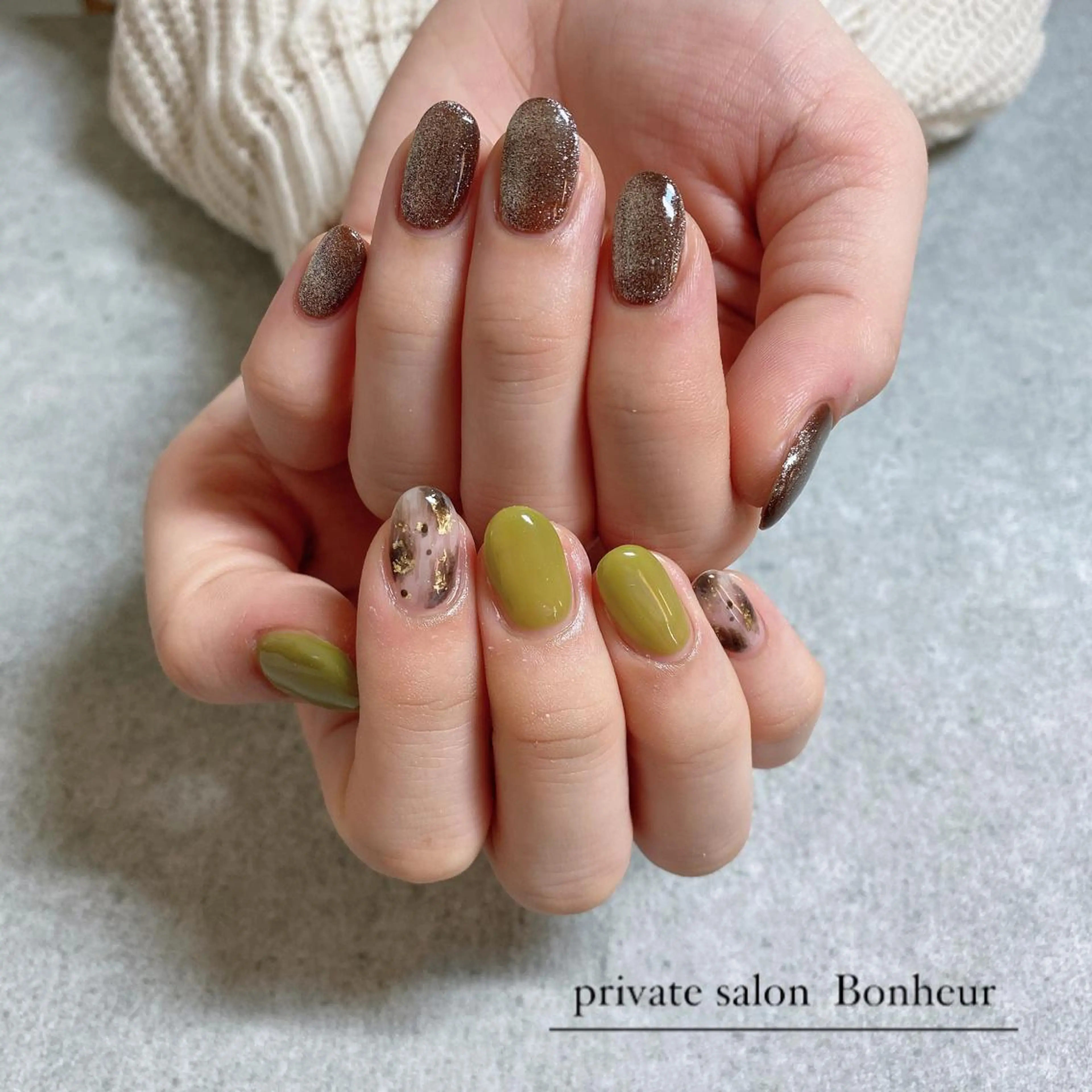 ネイル ハンドネイル BONHEUR Annaのネイルデザイン