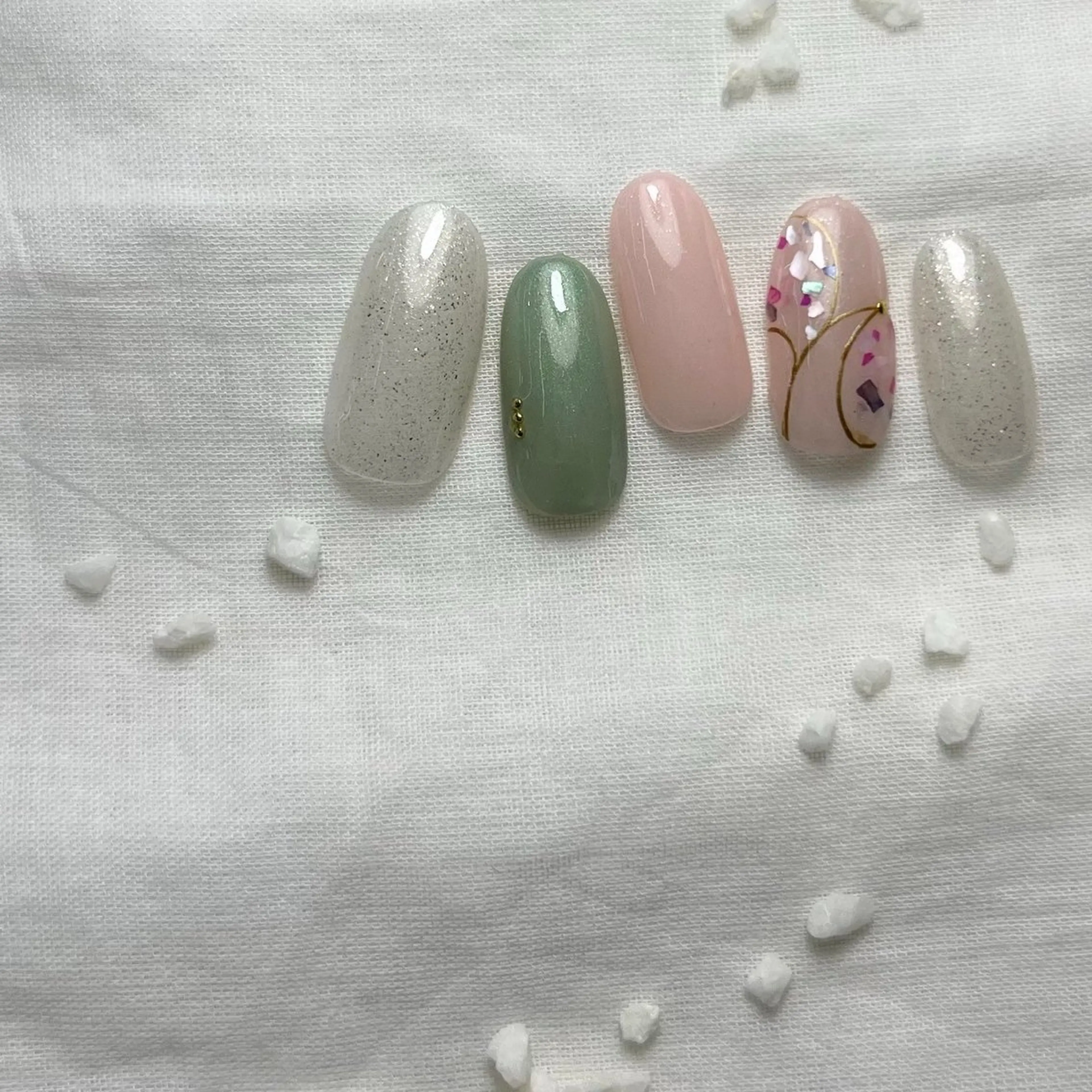 ネイル ⭐︎休業中の練習⭐︎ JNA認定講師髙橋のネイルデザイン