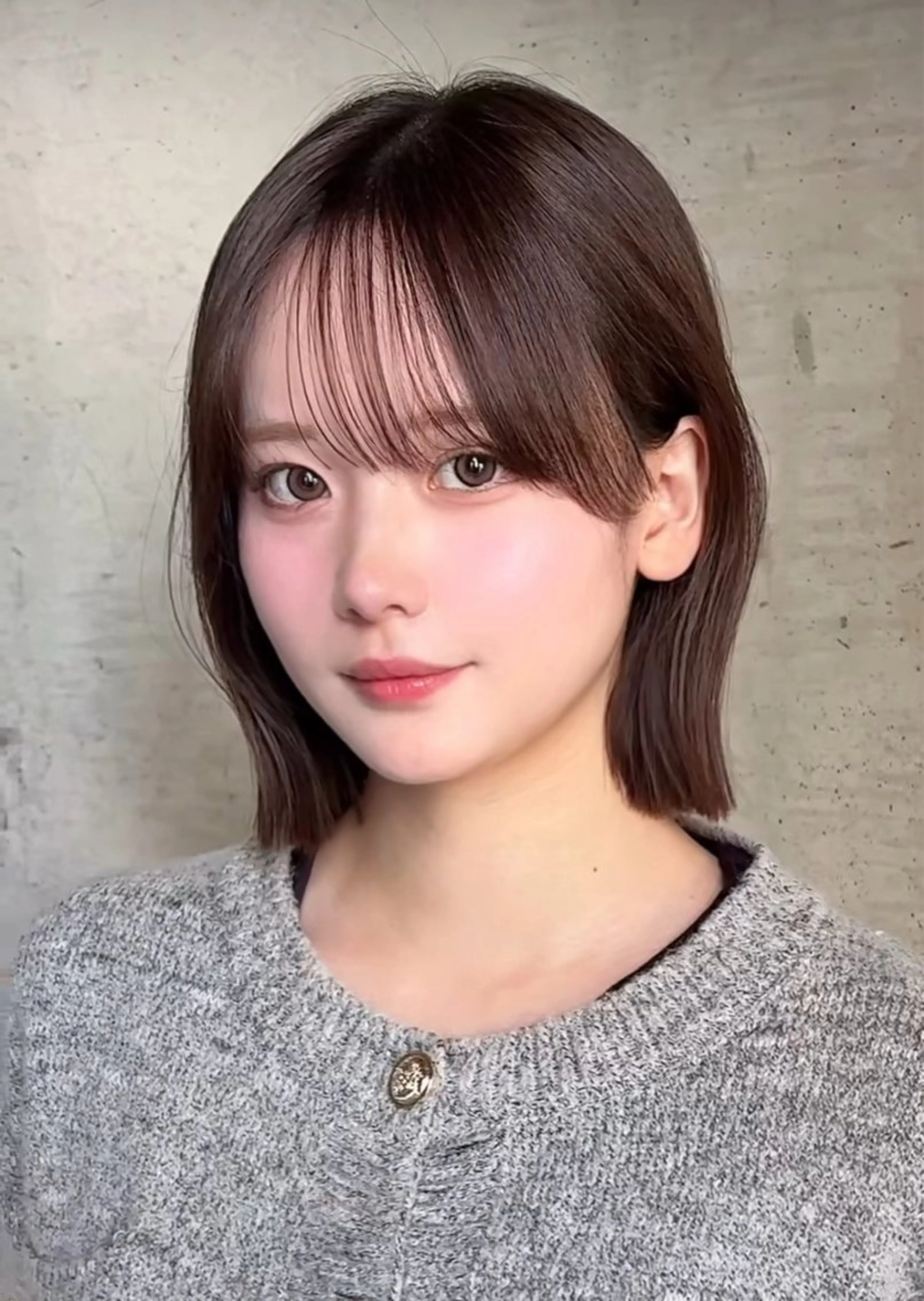 ショート ARMONY表参道店所属・韓国風レイヤーカラー ライムのヘアスタイル