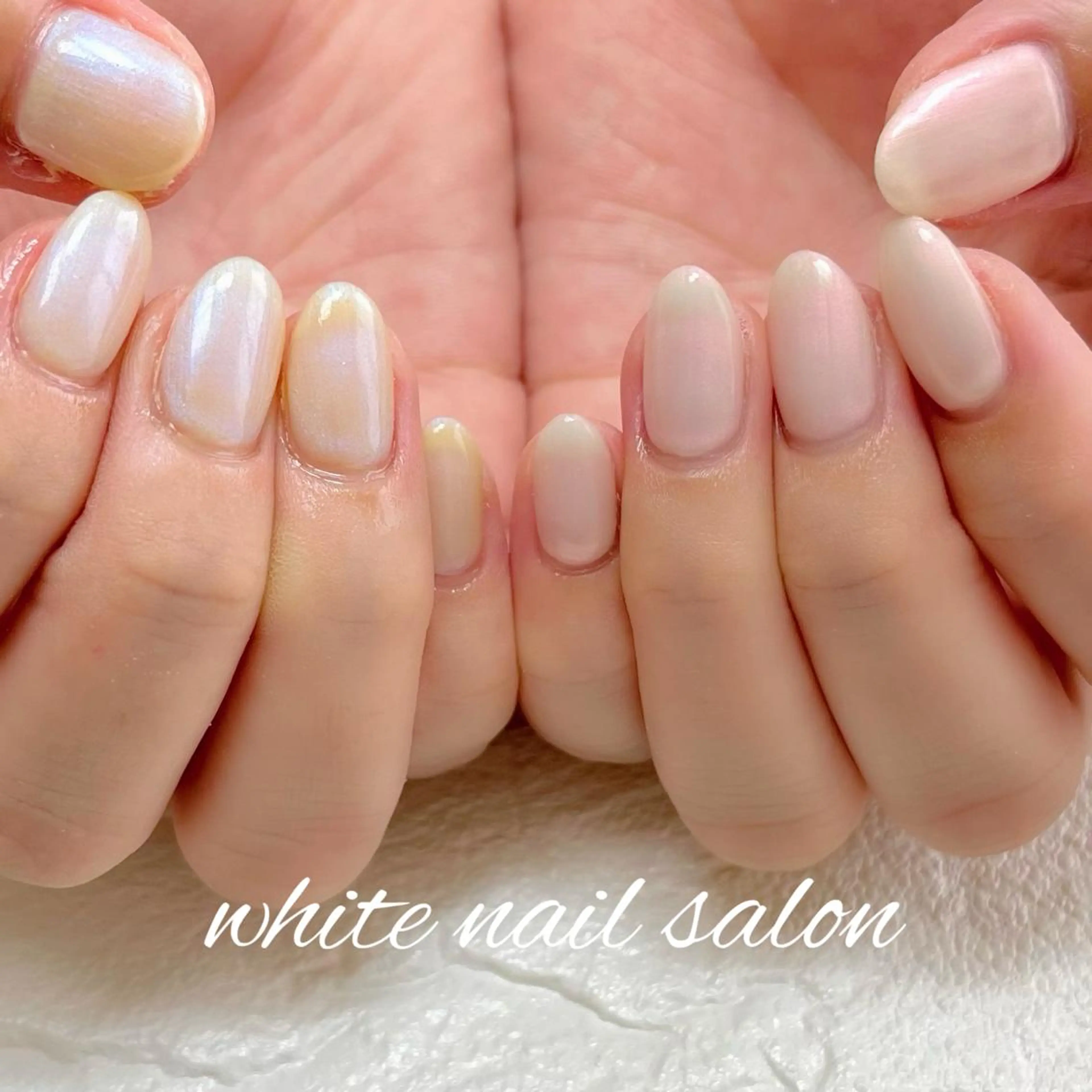 ネイル フットネイル ジェルネイル ハードジェル ラメ(グリッター) 持ち込み ハンドネイル white nail salonのネイルデザイン
