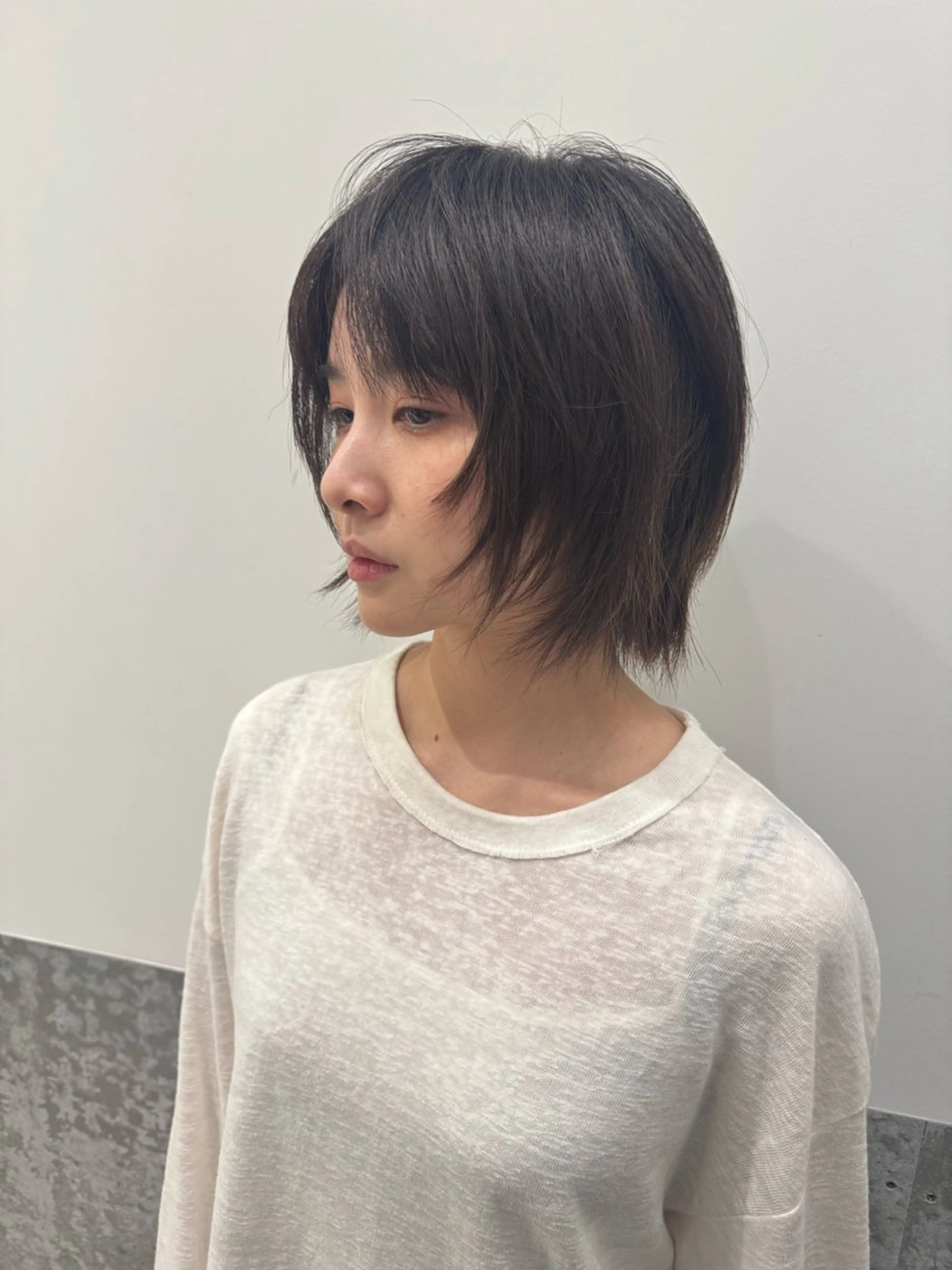 ショート カラー ボブ カット ヘアカラー トリートメント センスをお届けします 大谷将生INFPのヘアスタイル