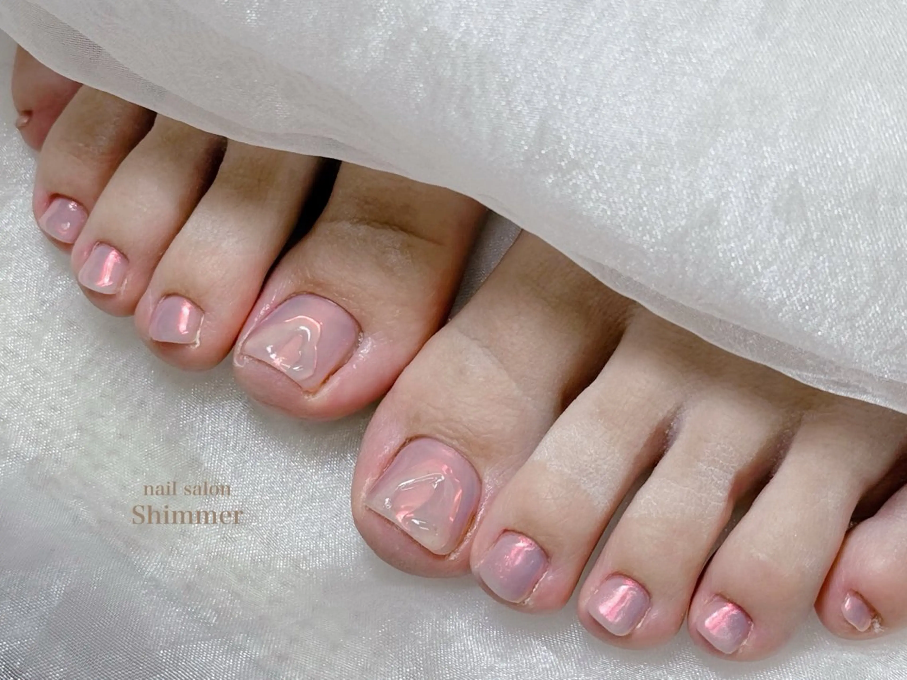 ネイル フットネイル Shimmer Risaのネイルデザイン