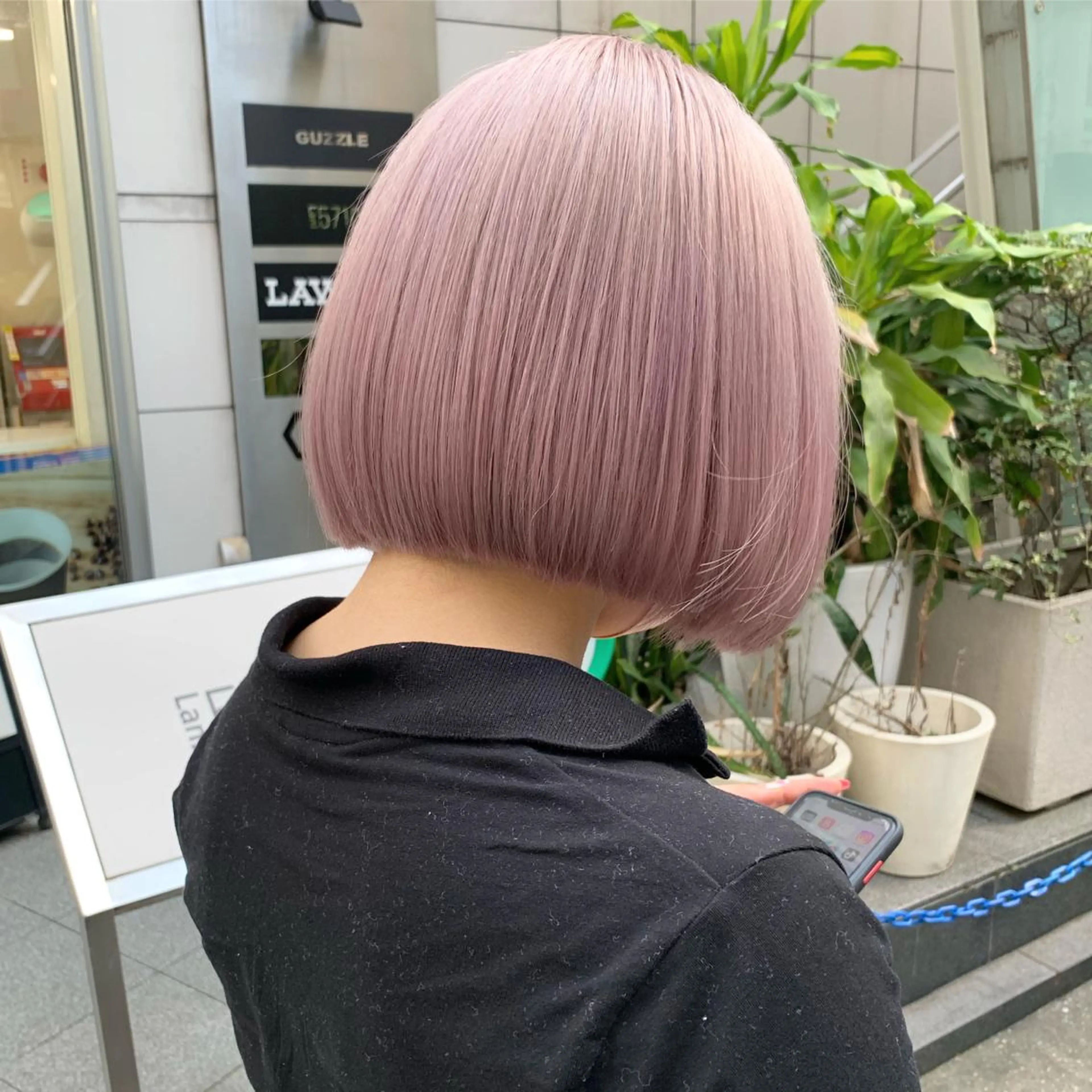 ショート カラー ヘアアレンジ ハイトーン/美髪矯正 🍃大江拓実のヘアスタイル