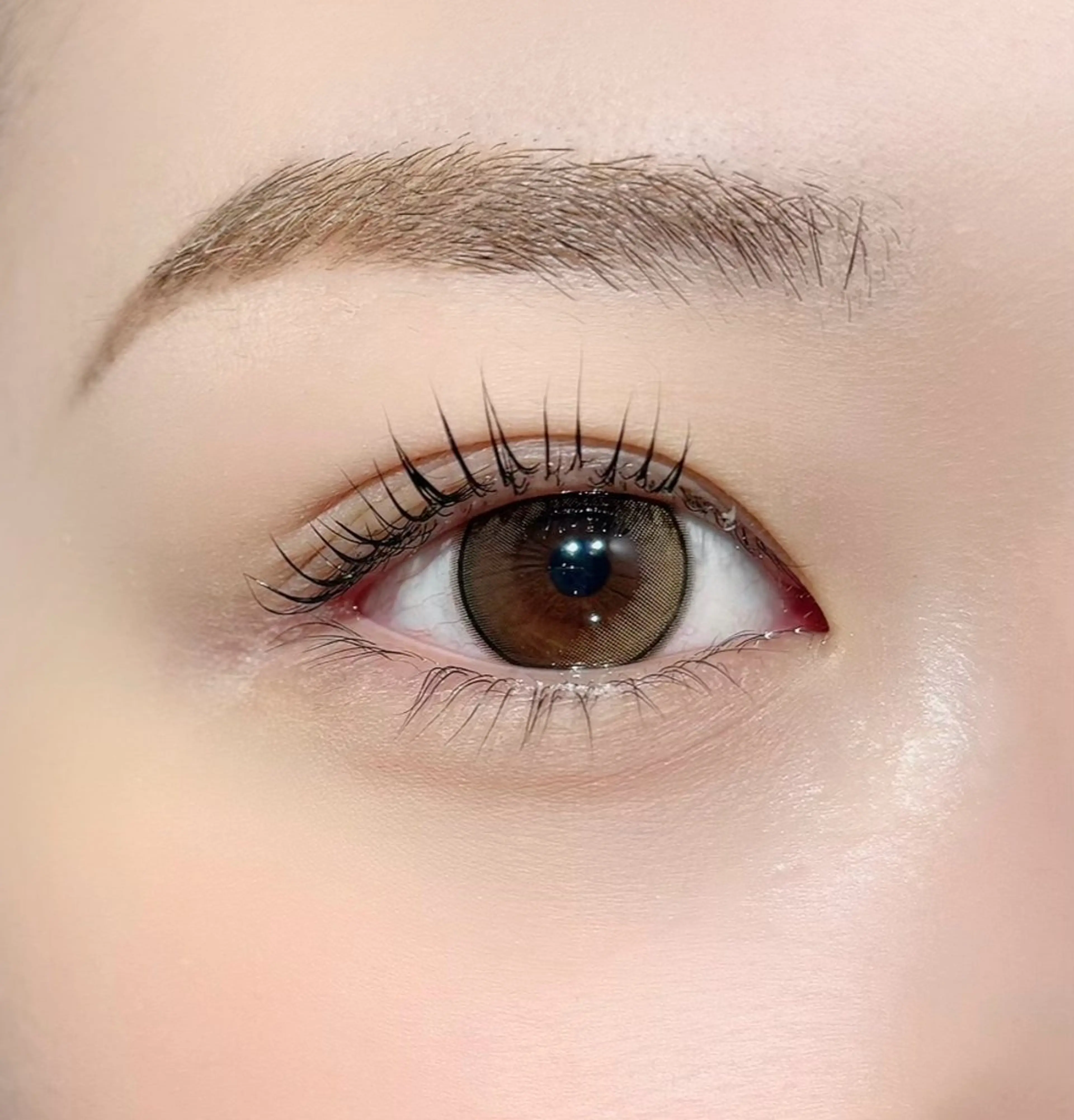 【🇰🇷韓国アイドル風束感🇰🇷】韓国ロッドを使用したまつ毛パーマ・美容液コーティング仕上げ💗の写真