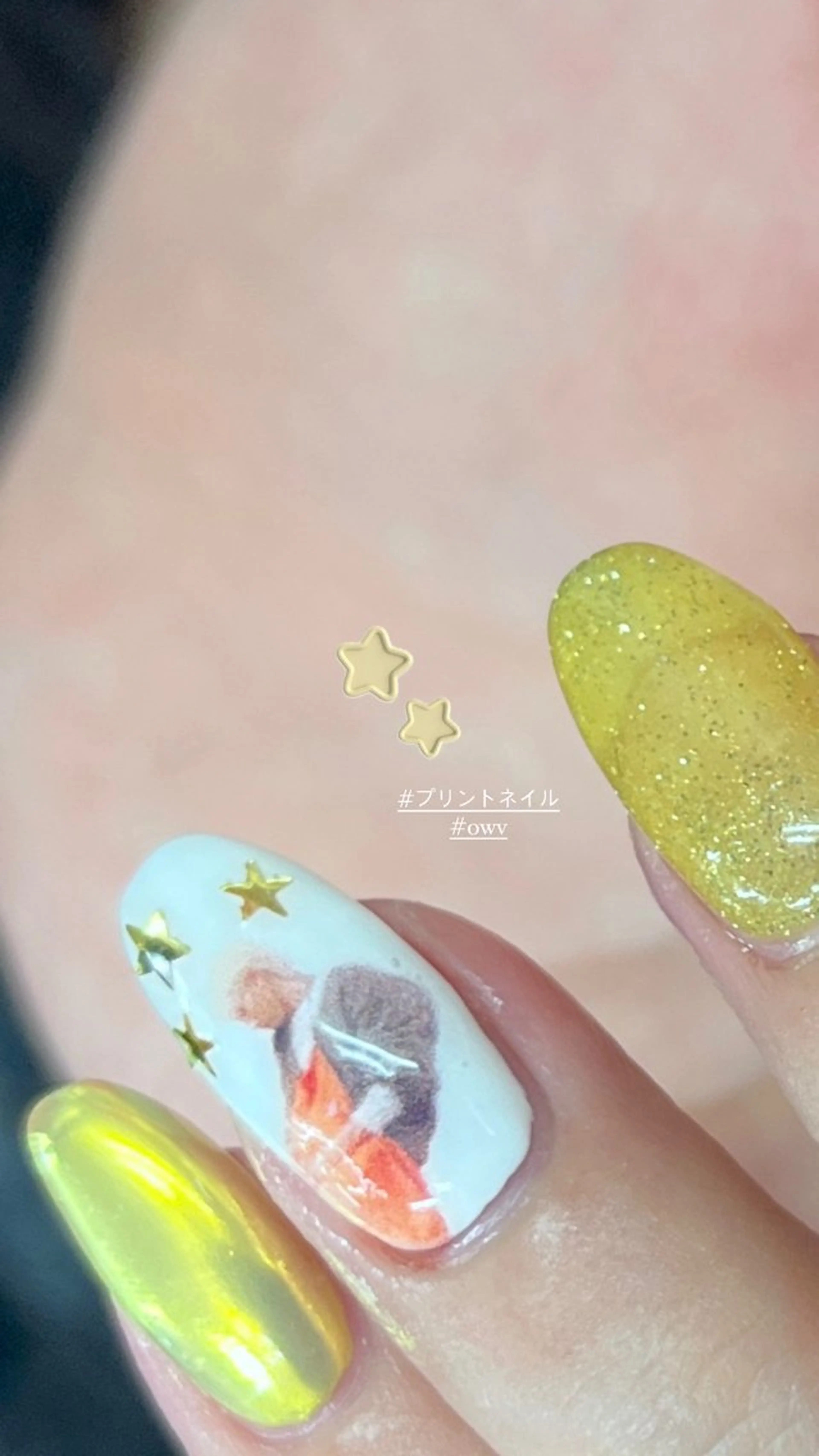 ネイル 黄色 niconail 千歳烏山店所属・niconail 🧣ayu 📍烏山のネイルデザイン