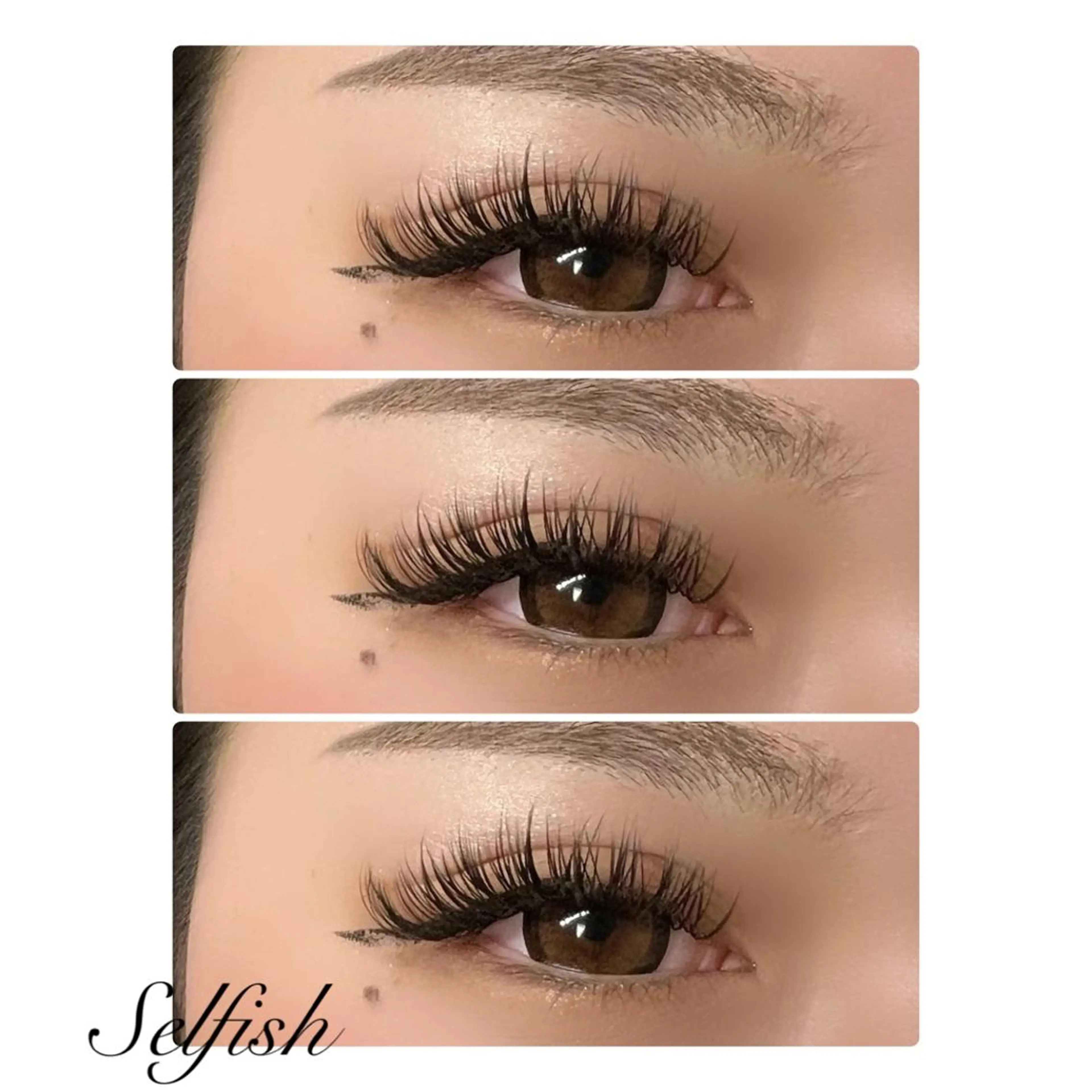 マツエク・マツパ 付け放題 フラットラッシュ マツエク eyelashsalonSelfish所属・. Selfishのマツエク・マツパデザイン