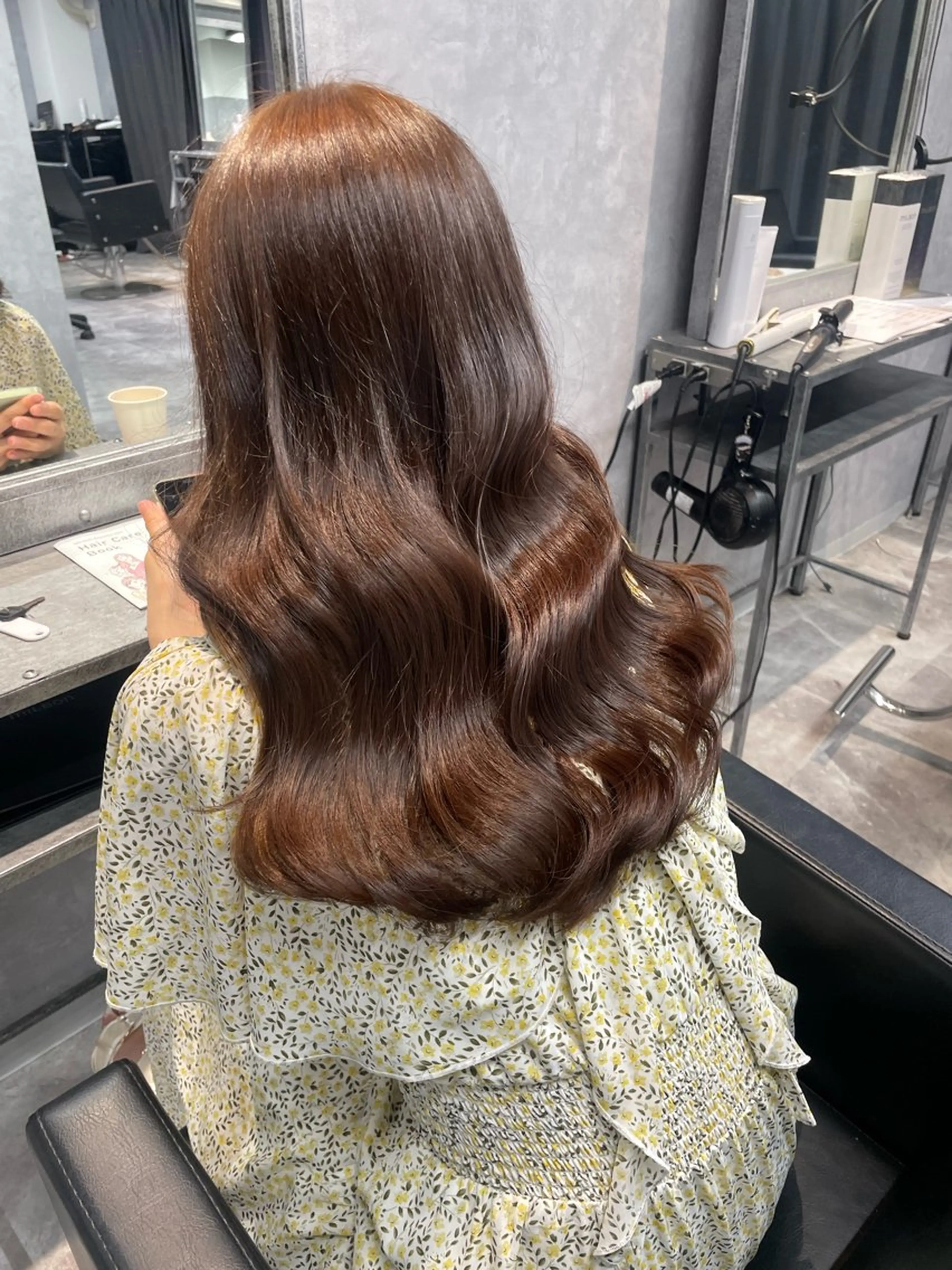 セミロング ヘアカラー mimiiy fukaのヘアスタイル