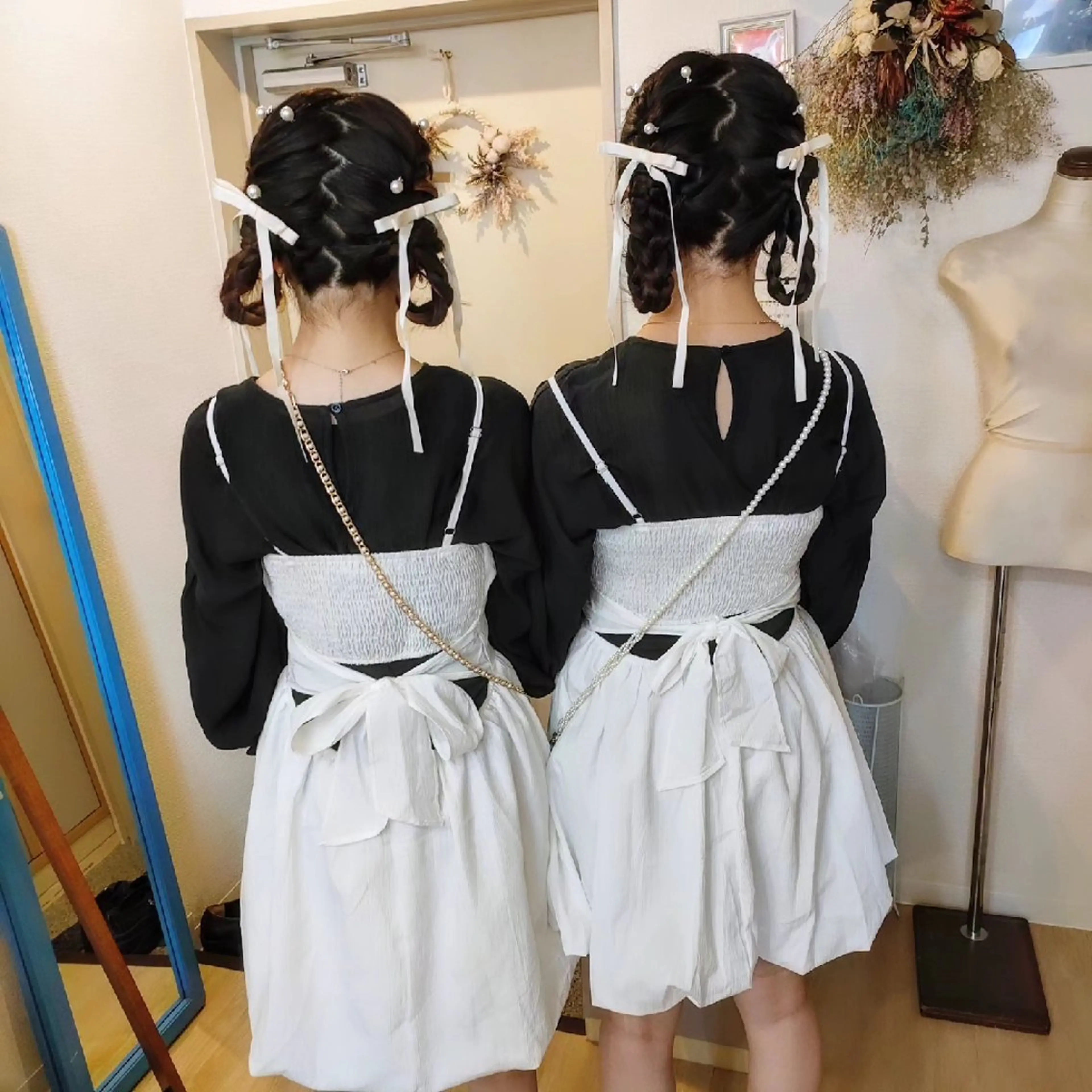 【10時​〜​ペアヘアセット•複数割】七五三/ヘアセット/親子/髪飾り持ち込みOK/カップル/家族/友人/男女OKの写真