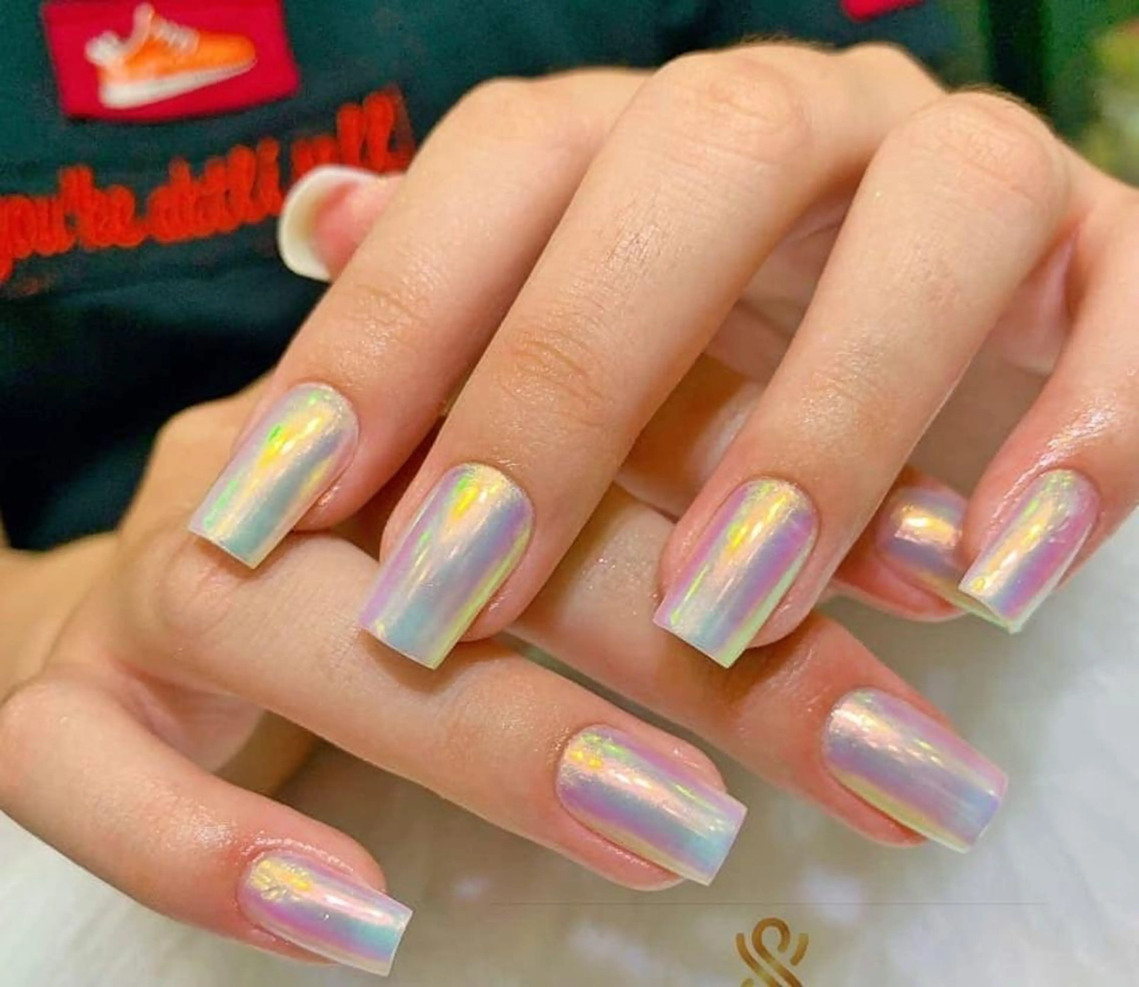 ネイル ミラーネイル 米澤 ハナユキのネイルデザイン