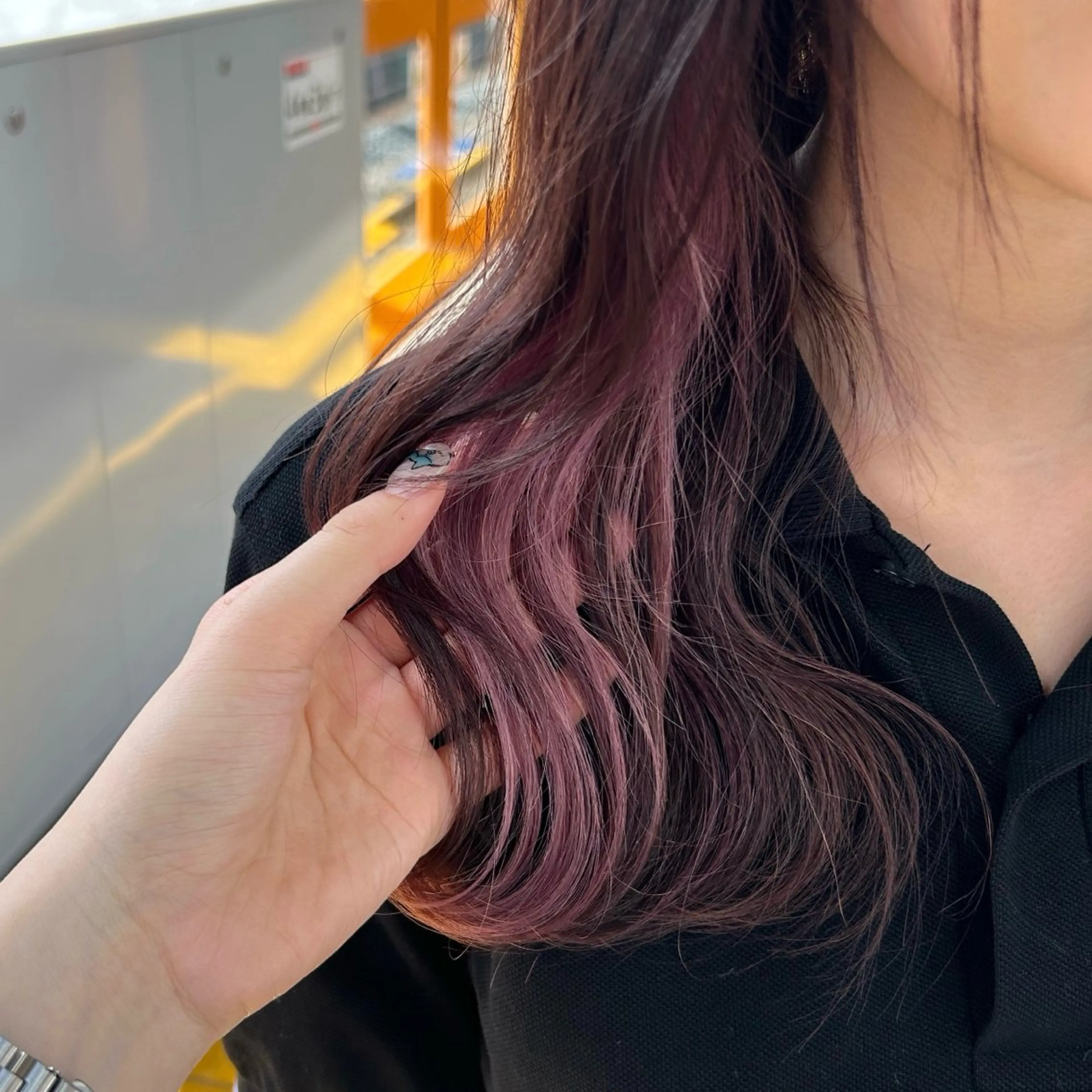 ロング カラー 田村 柊真のヘアスタイル